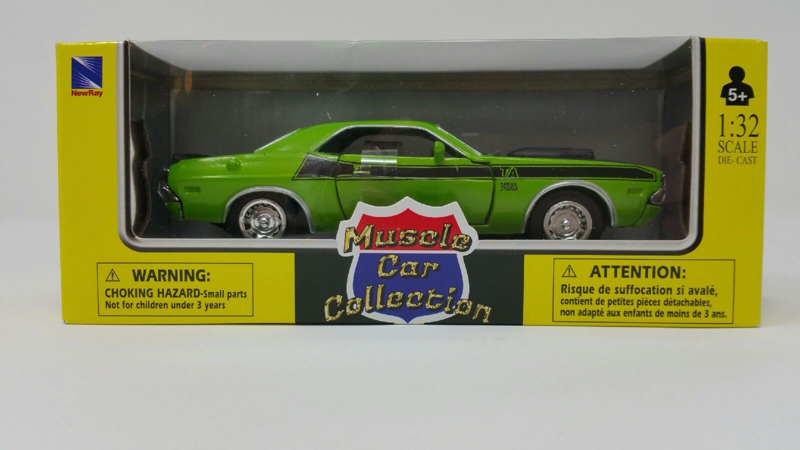 1/32 Scale 1970 Dodge Challenger T/A Diecast Model Car - Classic Muscle Toy for Kids & Collectors - Perfect for Playtime, Display & Gifts
