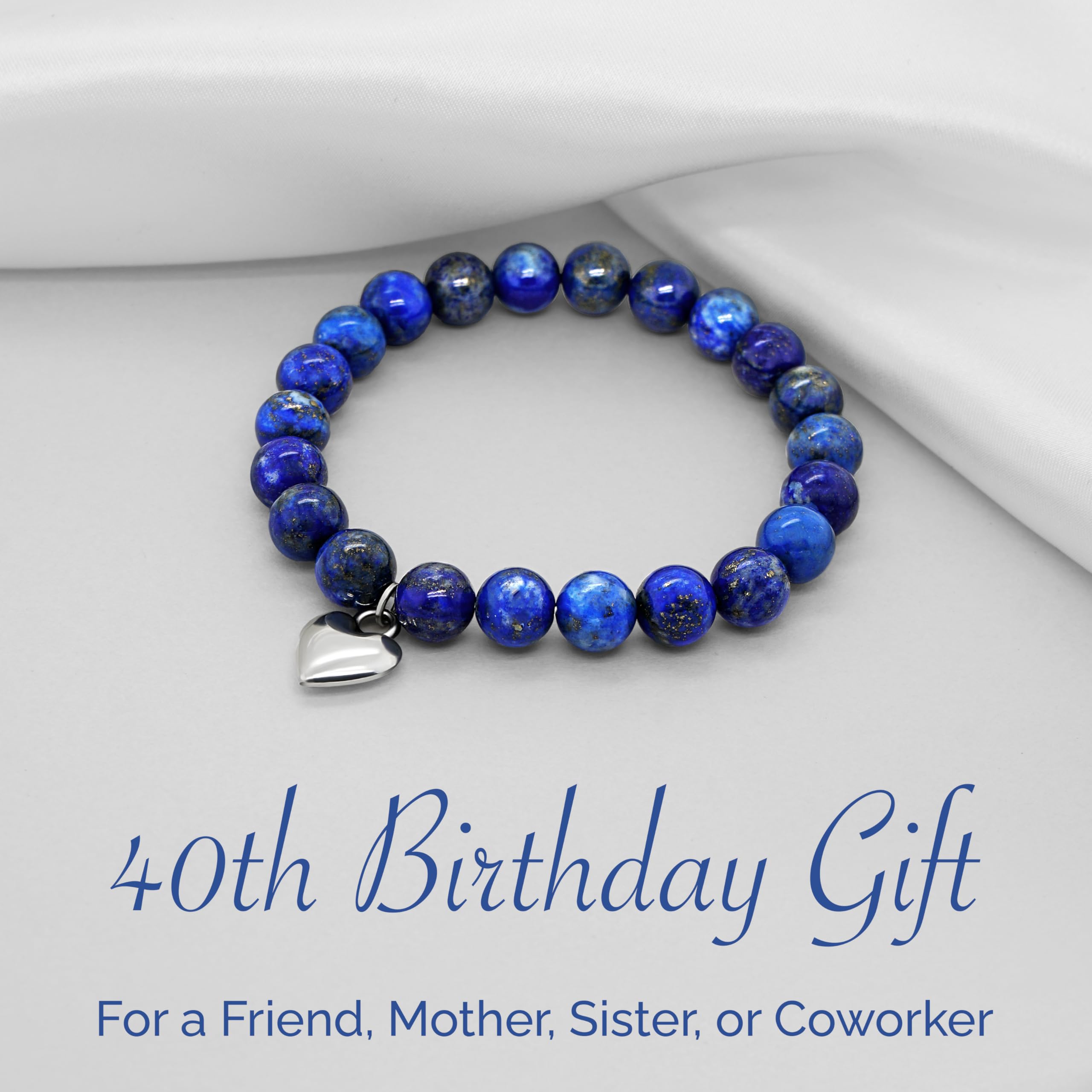 OLGAS GEMS 40th Birthday Gifts for Women - Elegant Milestone Bracelet with Inspirational Message Card - Unique Jewelry Present for 40 Year Old Women - Perfect for Birthday Celebrations, Anniversary Surprises & Special Occasions