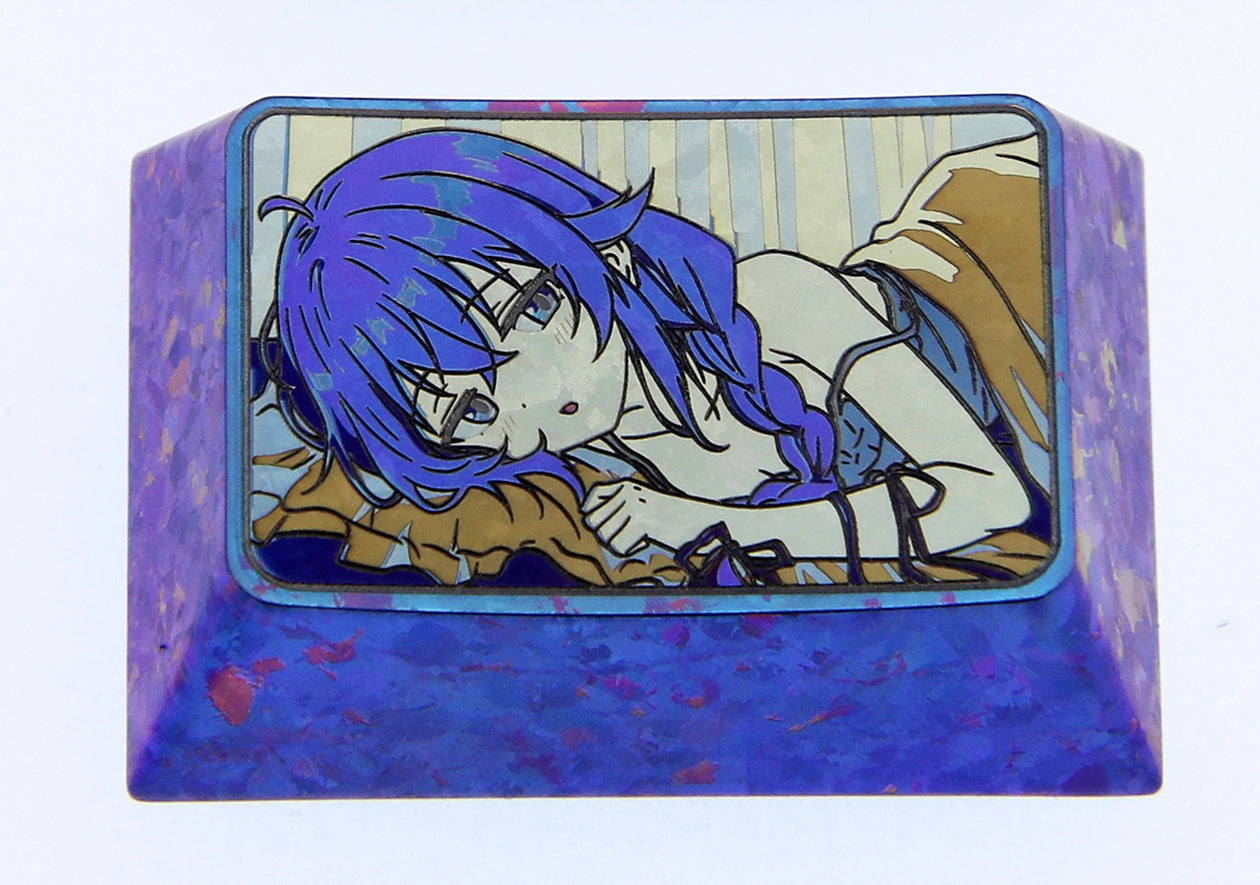 Custom Anime Keycaps - Roxy from Mushoku Tensei 1.5U Titanium Alloy Mechanical Keyboard Keycaps for Gaming & Typing | Perfect for Anime Fans, Gamer Gifts & Keyboard Enthusiasts