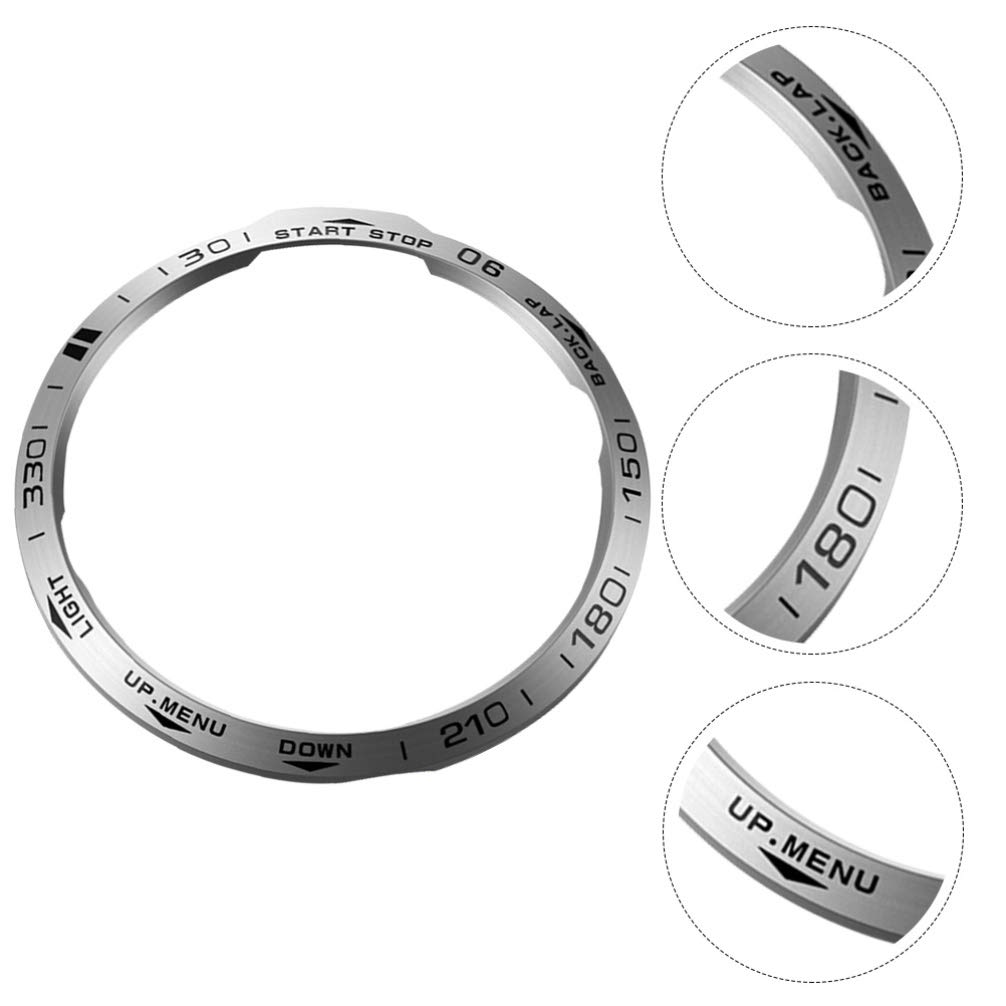 1PC Stainless Steel Watch Bezel Ring Case Cover for Garmin Fenix 6X - Durable Metal Protective Ring Replacement - Perfect for Outdoor Sports, Hiking & Adventure Activities