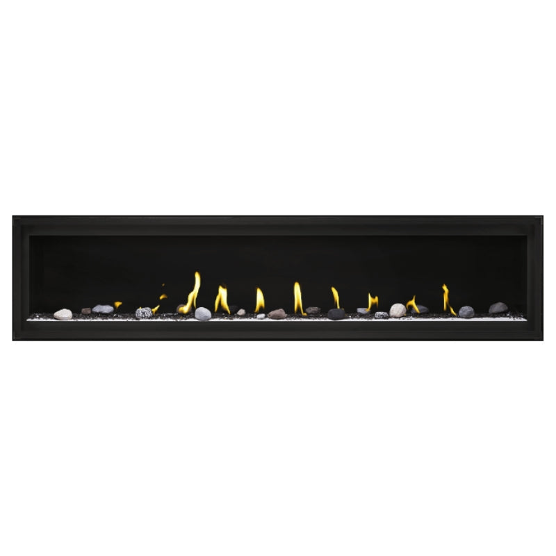Napoleon Luxuria 74 Linear Direct Vent Gas Fireplace - LVX74NX | Modern Home Heating Solution for Living Rooms & Patios