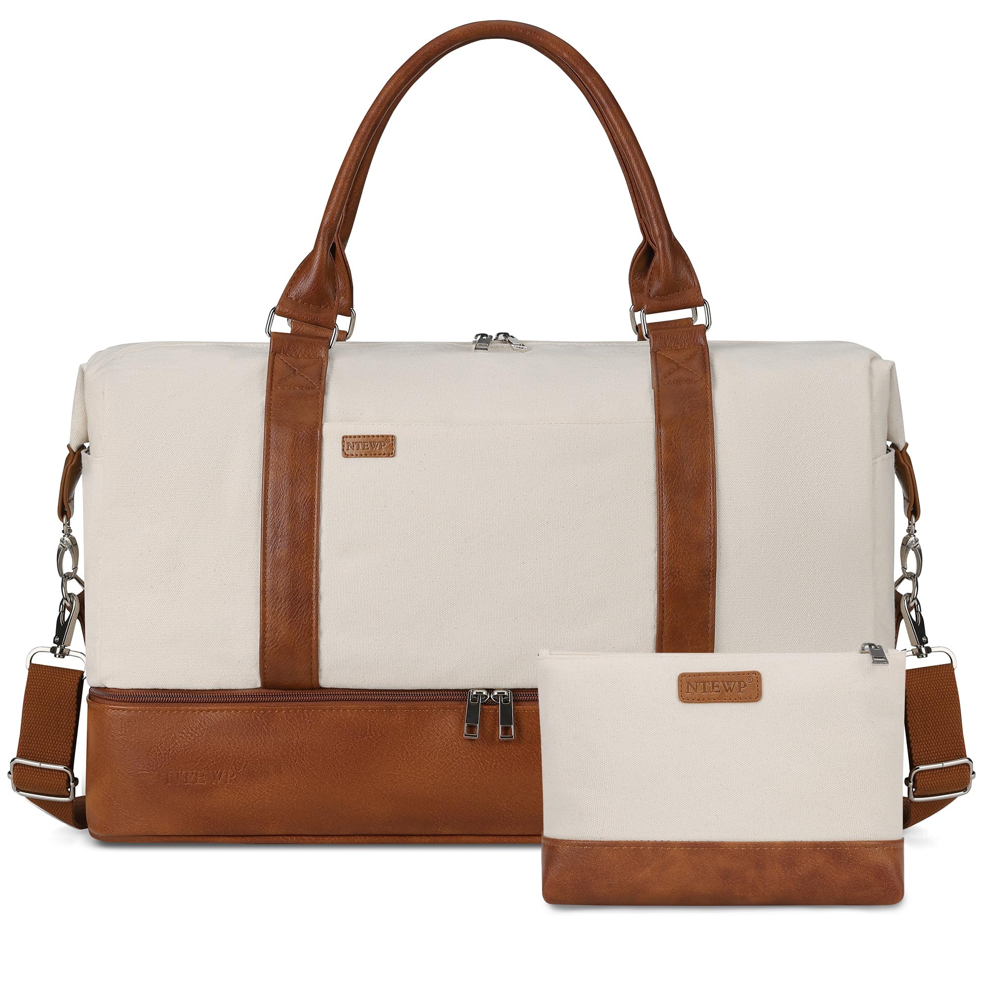 Stylish Weekender Bag for Women with Shoe Compartment - Large Capacity Travel & Overnight Bag - Perfect for Weekend Getaways, Gym Trips & Business Travel
