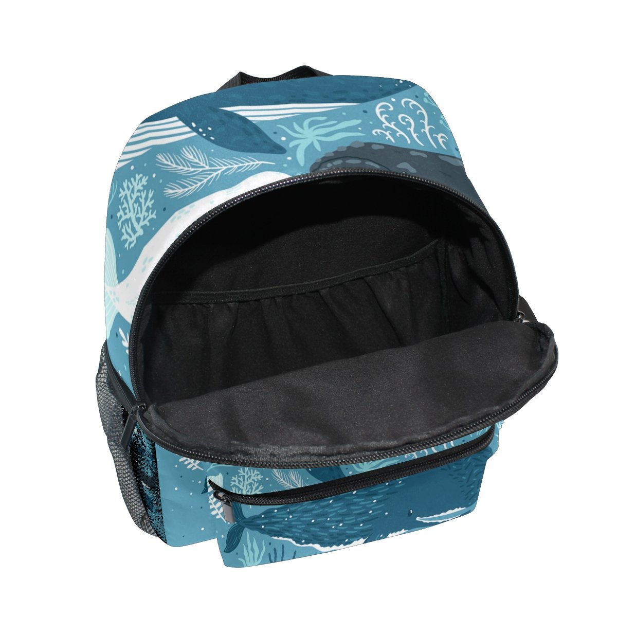 Whale Print Waterproof Preschool Backpack for Boys & Girls - Durable Kindergarten & Nursery School Bag for Toddlers - Perfect for Daycare, Travel & Outdoor Adventures