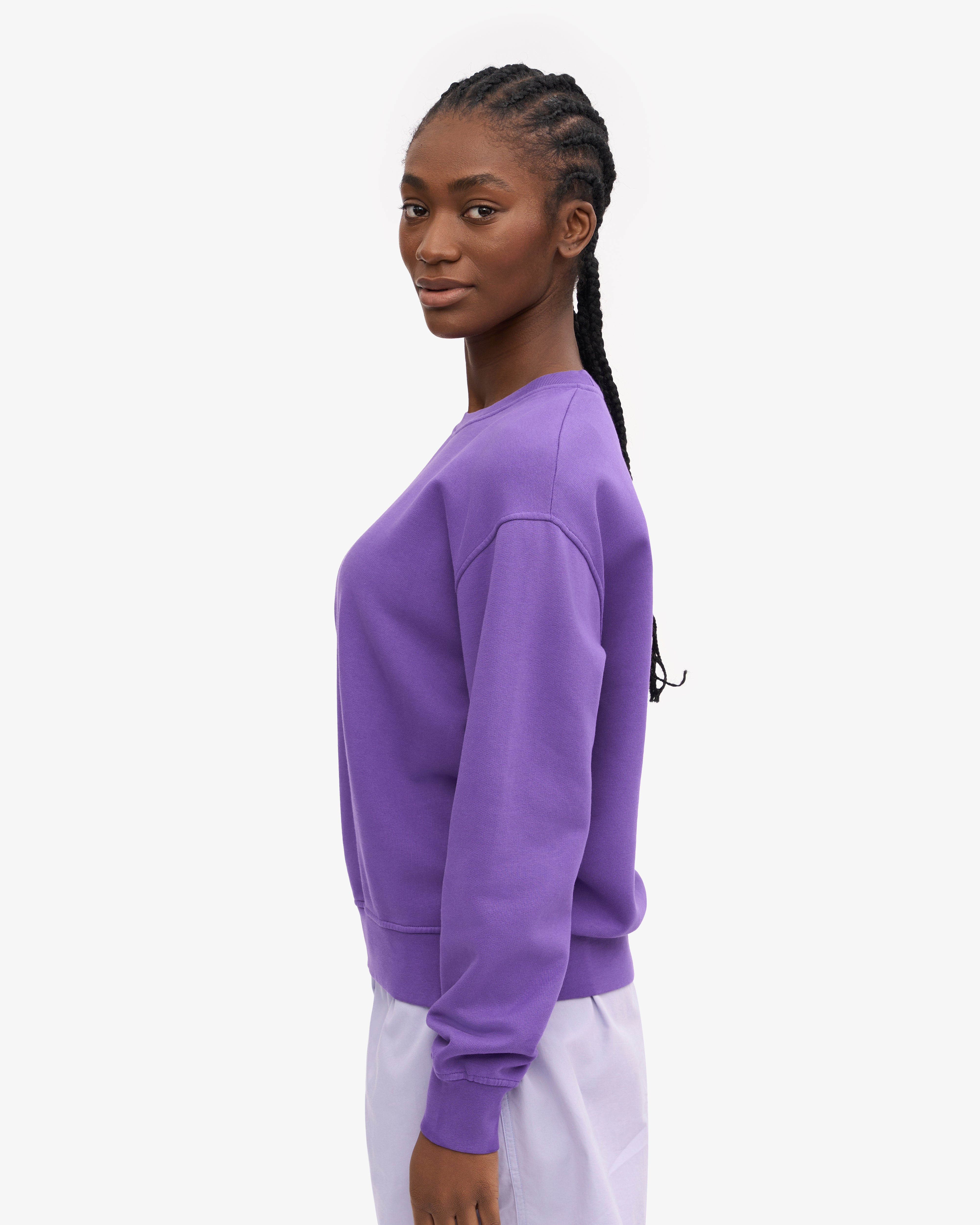 Women's Classic Organic Cotton Crew Neck T-Shirt in Ultra Violet - Soft & Comfortable for Casual Wear, Workouts & Everyday Outfits