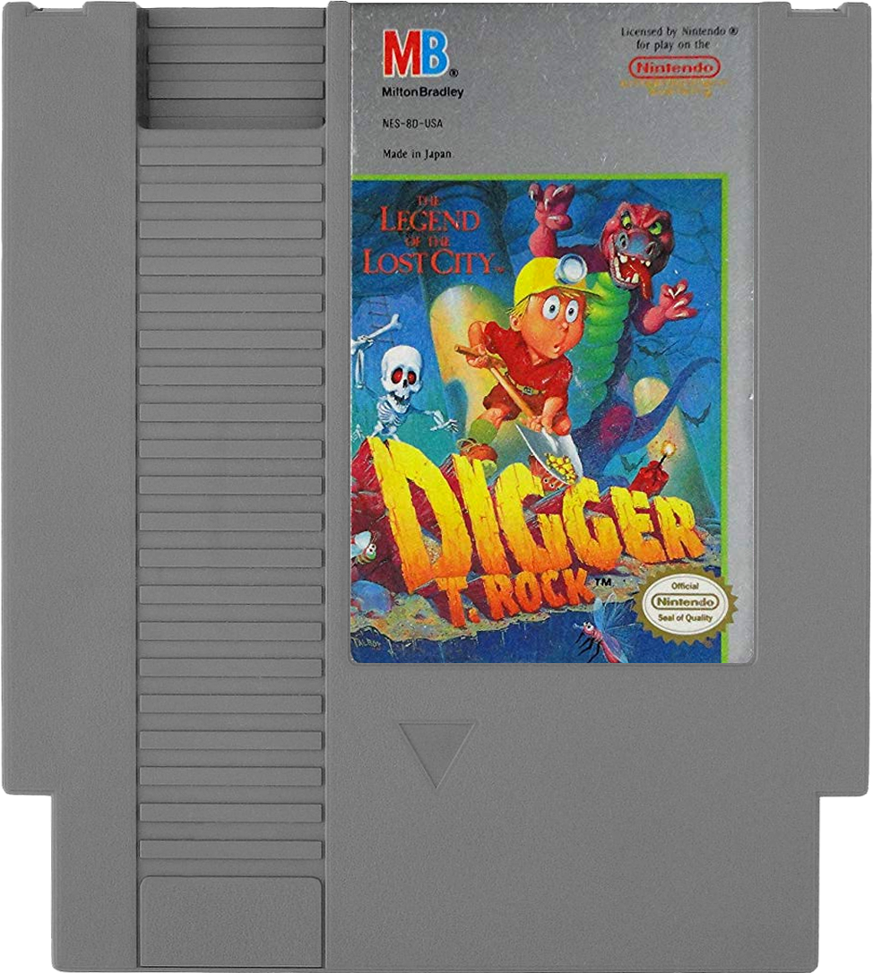 Digger T. Rock: The Legend of the Lost City - NES Game Cartridge for Nintendo Entertainment System (PAL Version) - Retro Gaming Collectible & Classic 80s Adventure for Gaming Enthusiasts