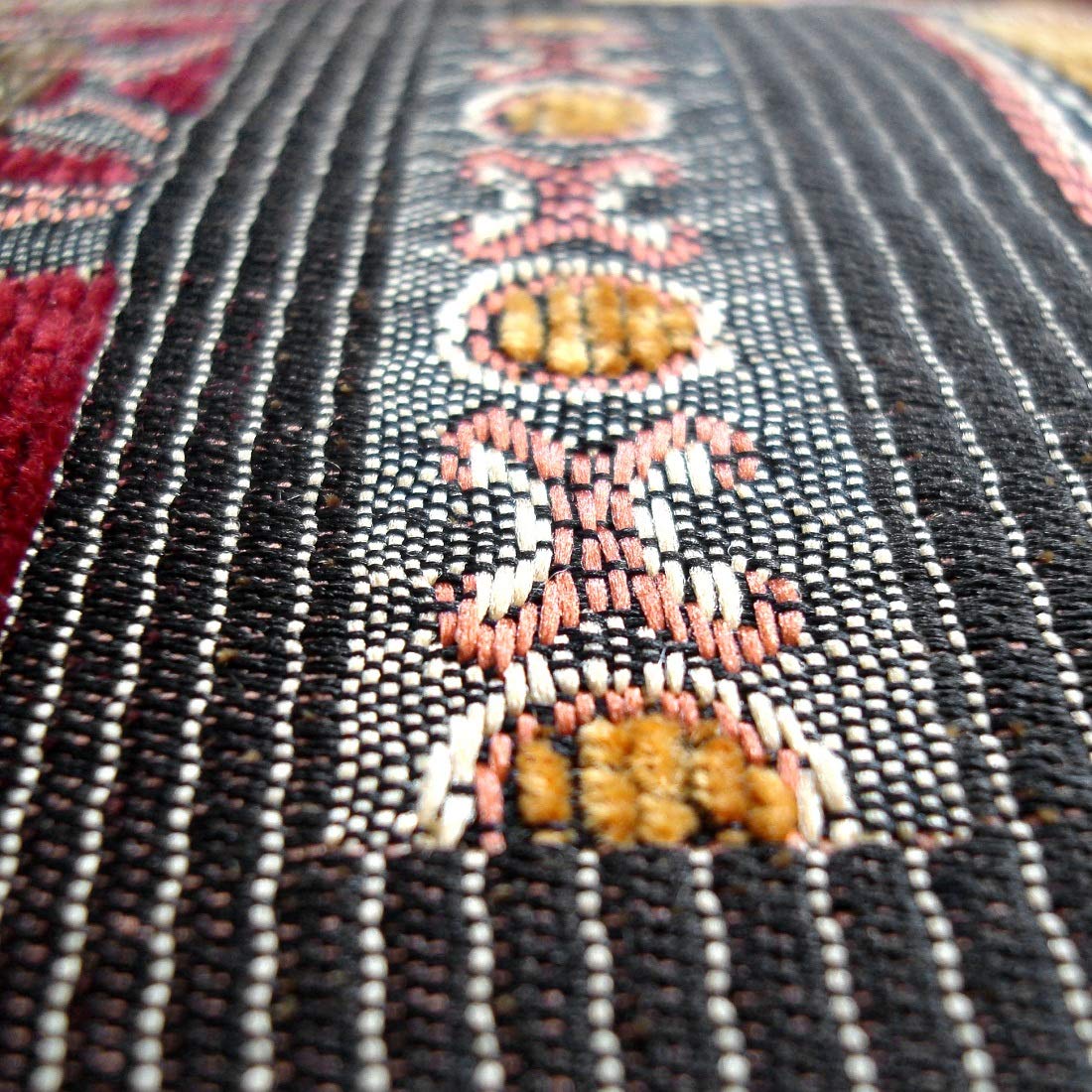 Artbisons Farmhouse Table Runner 13x120 Inches - Luxury Double Layer Cotton Jacquard Boho Table Runner with Tassel, Golden Illusion Collection - Perfect for Dining Room, Dresser, Coffee Table & Wedding Decor