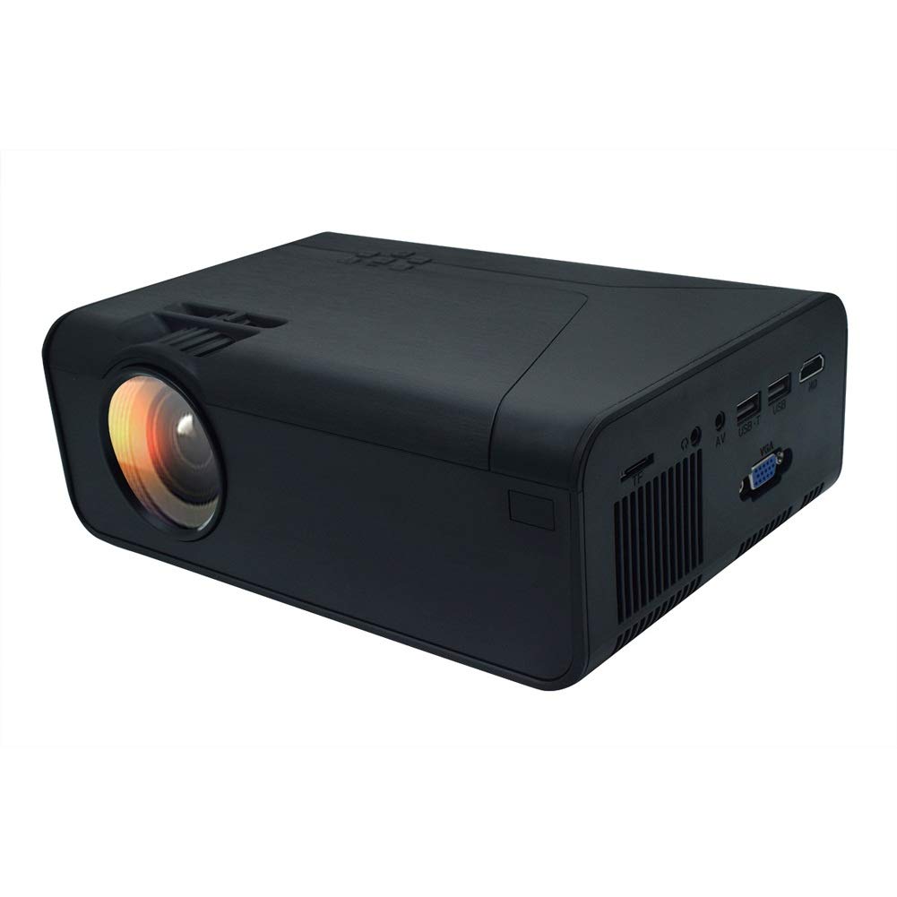 MMD Mini Projector - HD 720P Portable Pocket Projector for Kids, HDMI Compatible with PC/Laptop/Phone - Perfect for Home Movies & Gaming (Black)
