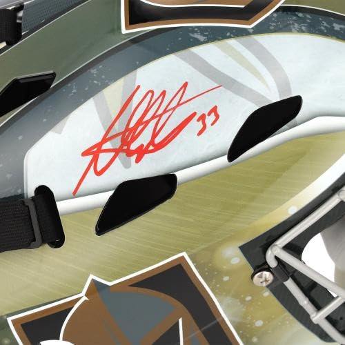 Adin Hill Vegas Golden Knights Autographed Replica Goalie Mask - Signed NHL Hockey Helmet Collectible for Fans, Display & Memorabilia Collection