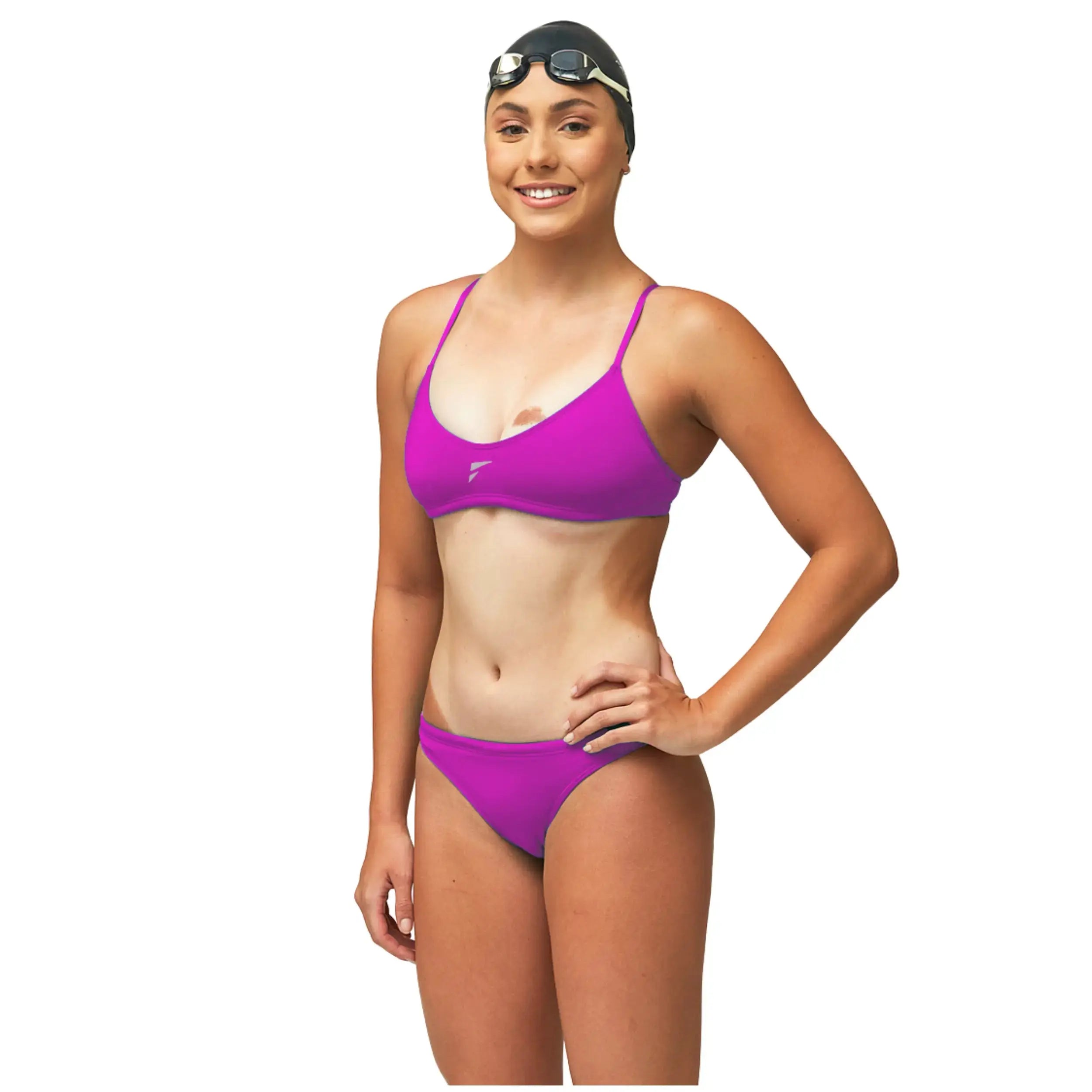 Women's Training Pool Swimsuit | SUNKINI FAB Girls Two Piece Swimwear - Perfect for Swimming Lessons, Water Aerobics & Beach Workouts