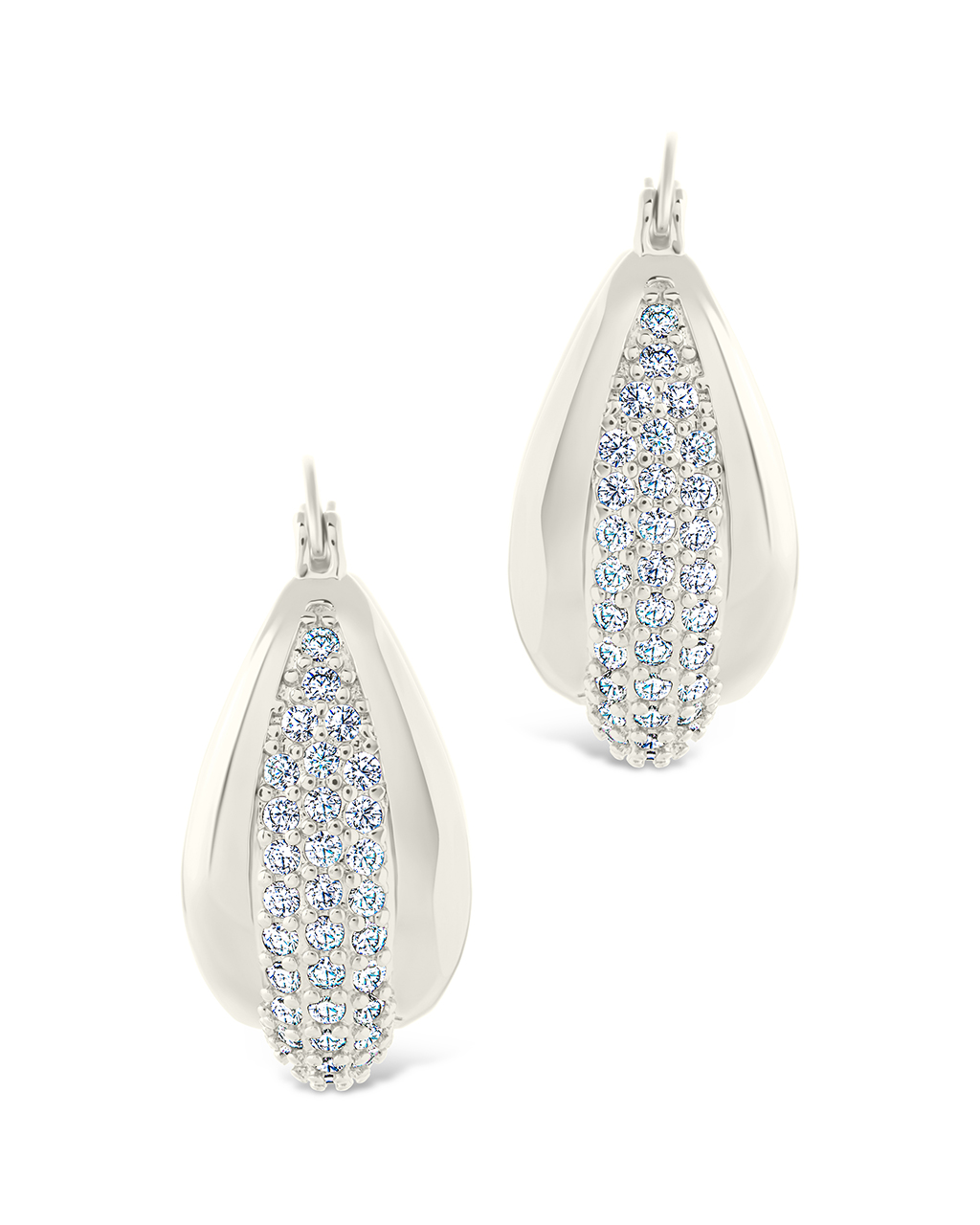 Philina CZ Hoops - Sparkling Cubic Zirconia Earrings for Women, Elegant Hinged Hoop Earrings for Everyday Wear | Perfect for Parties, Work, and Special Occasions