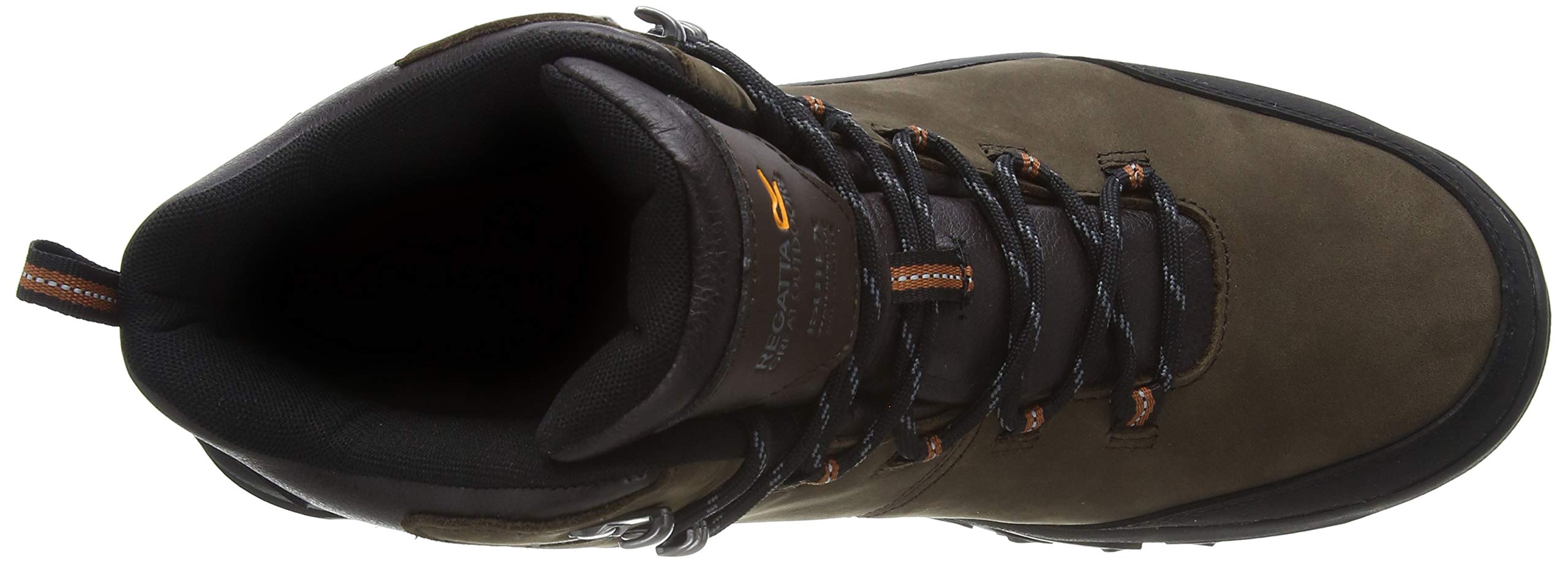 Men's Burrell Leather Hiking Boots - Waterproof Outdoor Shoes for Trekking & Camping - Size US 10.5 in Fawn Brown - Durable Comfort for Mountain Trails & Backpacking Adventures