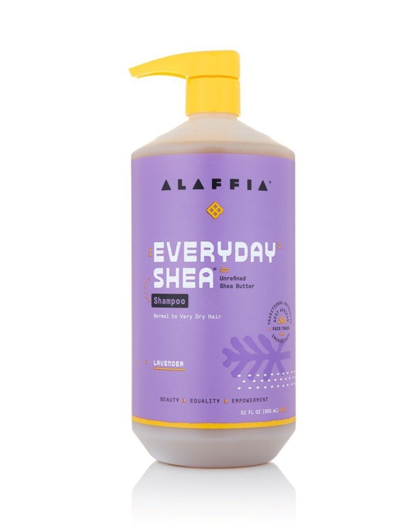 Alaffia Everyday Shea Shampoo with Lavender - Natural Moisturizing Hair Care for Dry & Damaged Hair - Perfect for Daily Use & Relaxing Aromatherapy