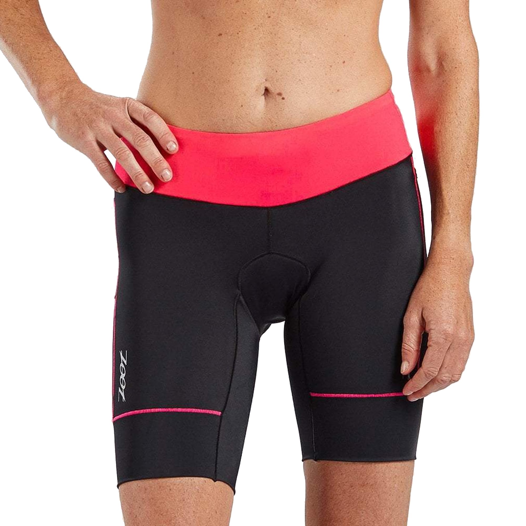 Zoot Women’s Core 8-Inch Quick Dry Triathlon Shorts with Cycling Chamois Pad - UPF 50+ Performance Tri Shorts for Running, Biking & Swimming - Pockets for Storage - Perfect for Triathlons & Outdoor Sports