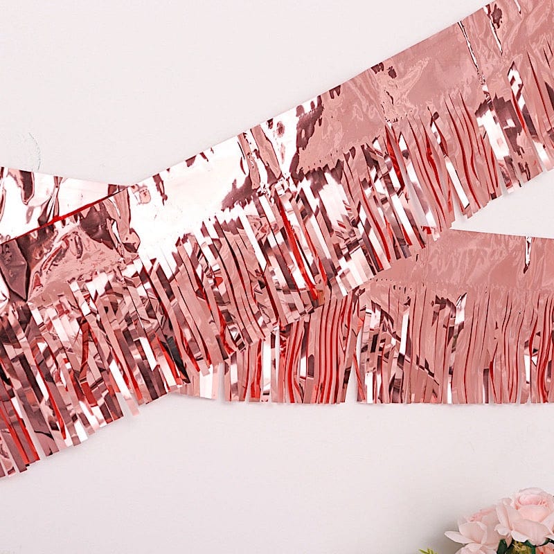 16 ft Metallic Foil Fringe Tassels Hanging Garland - Party Decorations for Birthday, Wedding, Baby Shower & Home Decoration