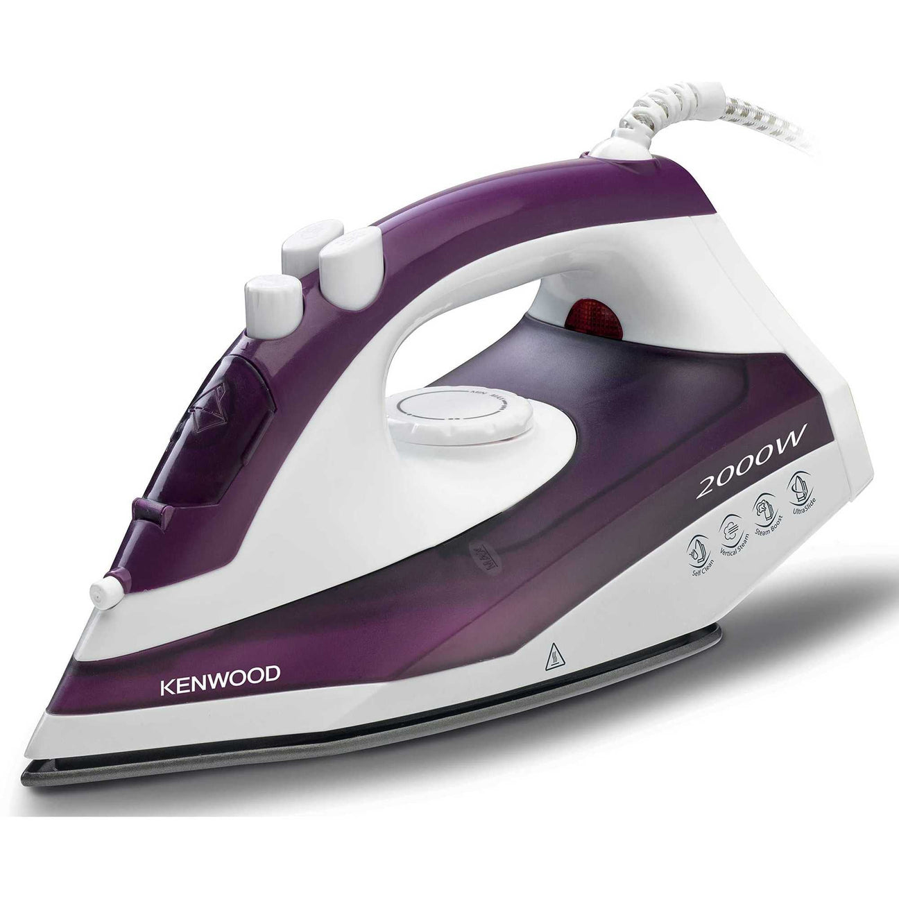 Kenwood 2000W Steam Iron STP40.000WP - Powerful Professional Garment Steamer for Clothes, Curtains & Home Use