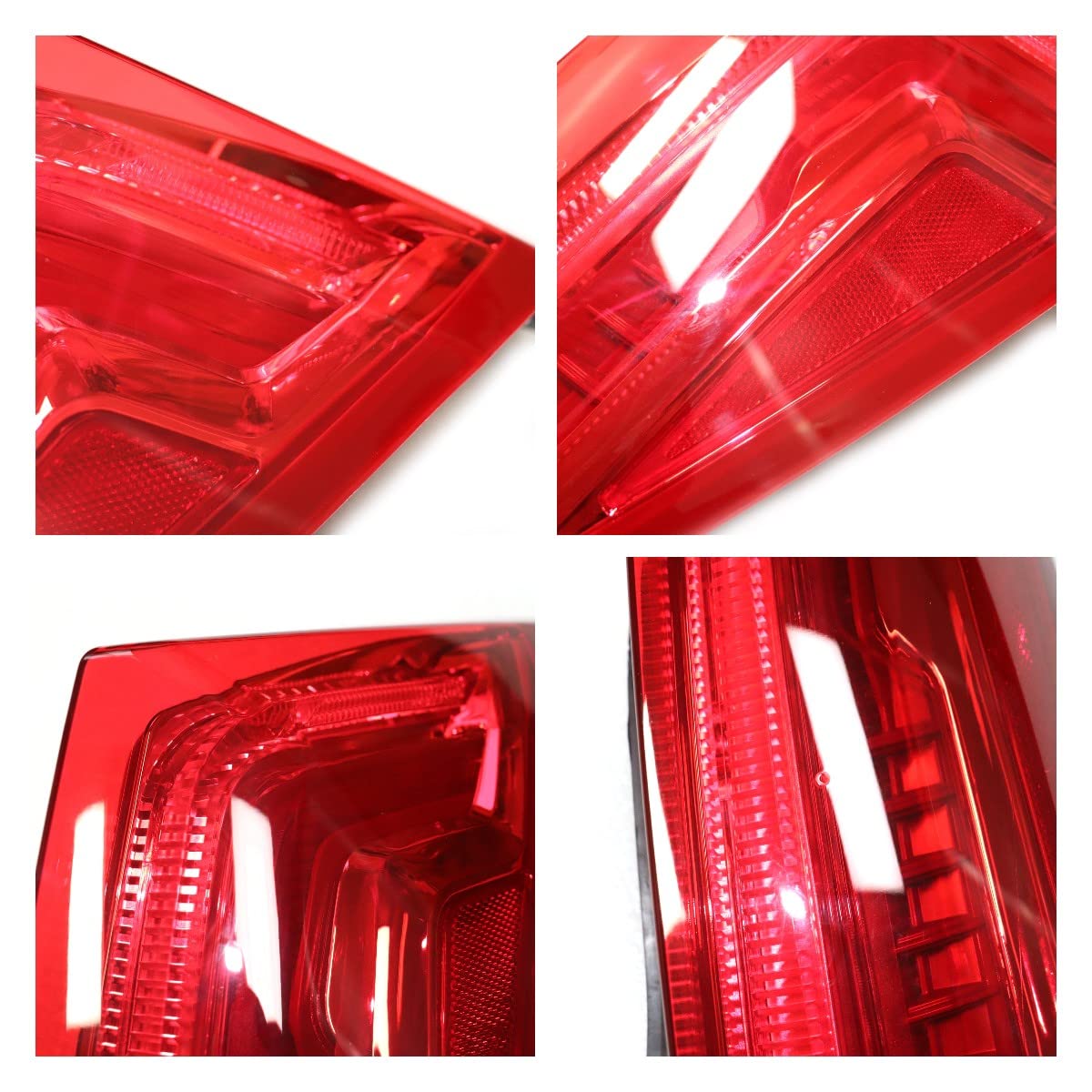 LED Tail Lights Assembly for 2013-2017 Cadillac XTS - Red Rear Brake Outer Lamps (Passenger Side) - Durable & Waterproof Replacement for Enhanced Night Visibility & Safety Driving