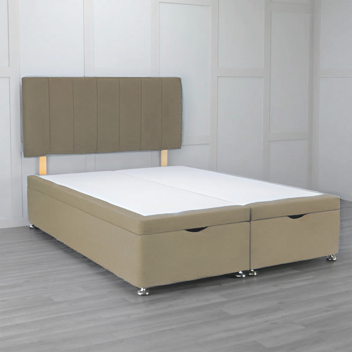 Front Opening Ottoman Bed Base with Storage - Space Saving Bed Frame for Small Rooms & Apartments | Perfect for Extra Storage & Guest Beds