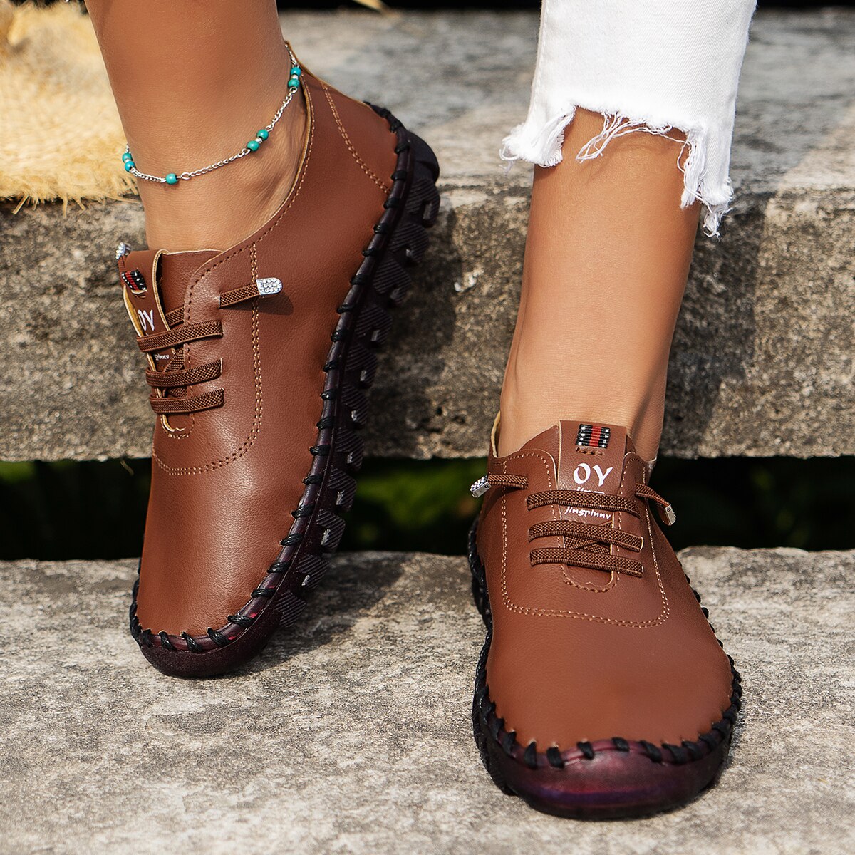 Women's Vulcanized PU Leather Sneakers - Comfortable & Stylish Casual Shoes for Walking, Running & Everyday Wear