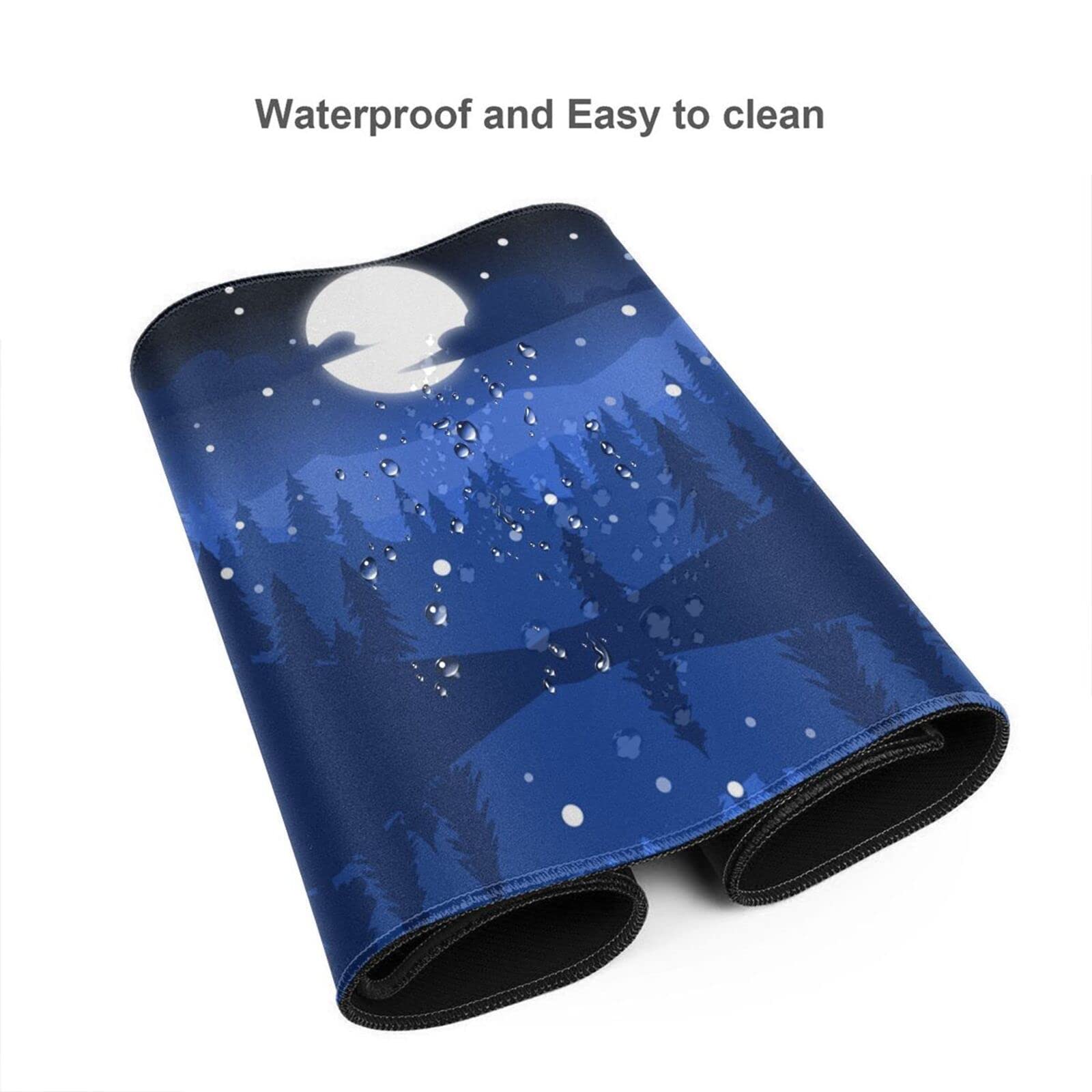 Fantasy Landscape Large Mouse Pad - Extended Gaming Mouse Mat with Nature Design for Computer & Keyboard Desk - Perfect for Gaming, Office Work & Home Use