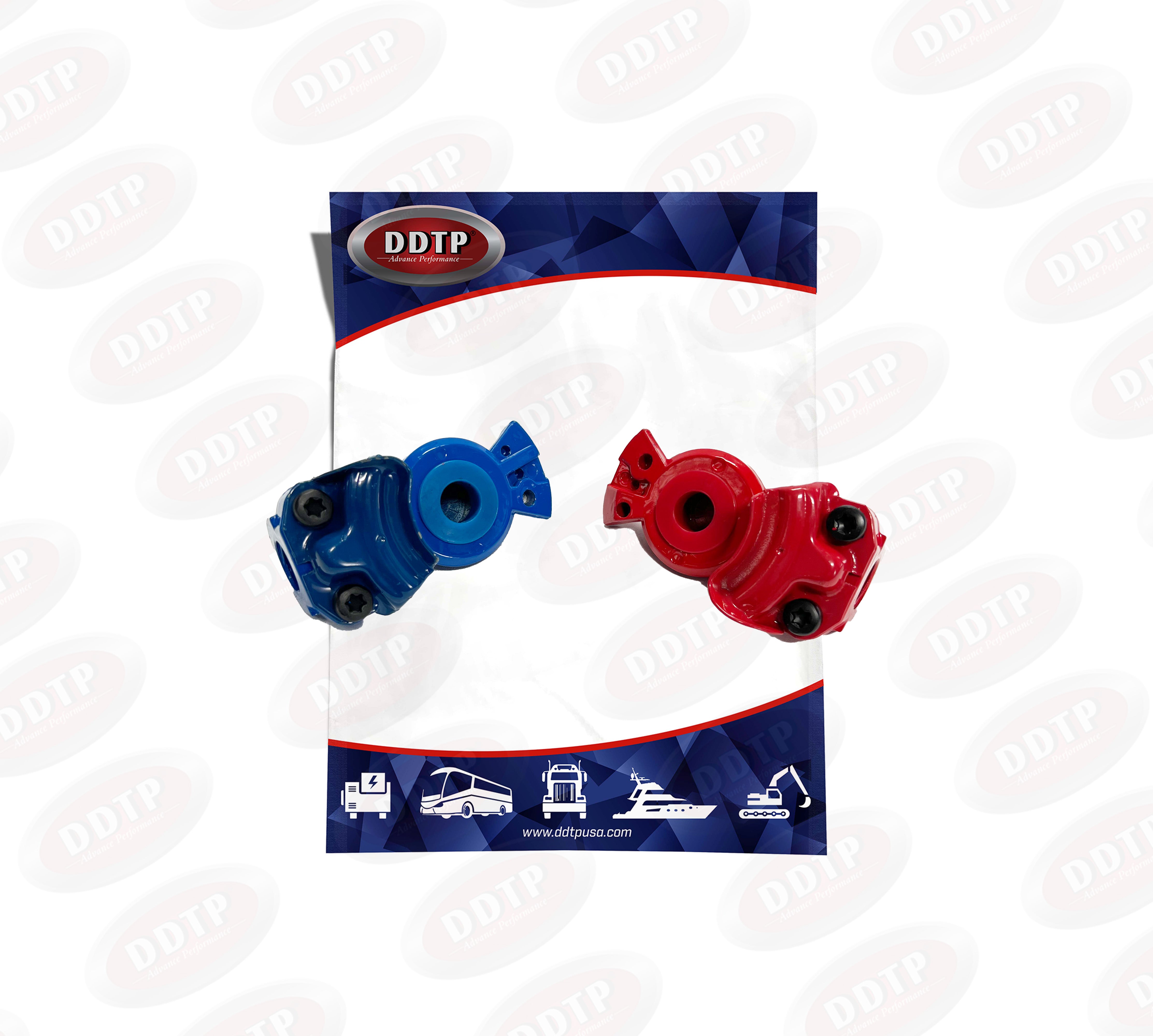 GlandHand Standard Kit - Powder Coated Aluminum with Polyurethane Seal - 1 Blue + 1 Red (441078DKIT2) - Perfect for Industrial Equipment, Hydraulic Systems & Mechanical Sealing Applications