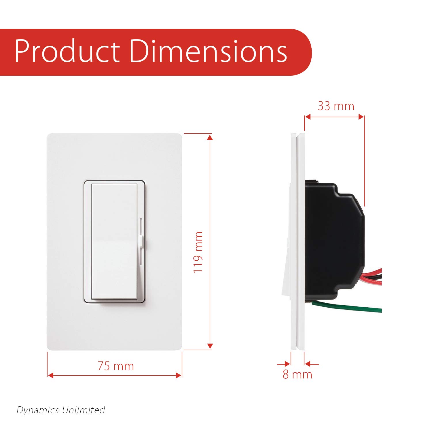10 Pack Dimmer Switch - Single Pole or 3-Way, 600W LED/Incandescent Compatible - White Wall Plate Not Included - Perfect for Bedroom, Living Room & Kitchen Lighting Control
