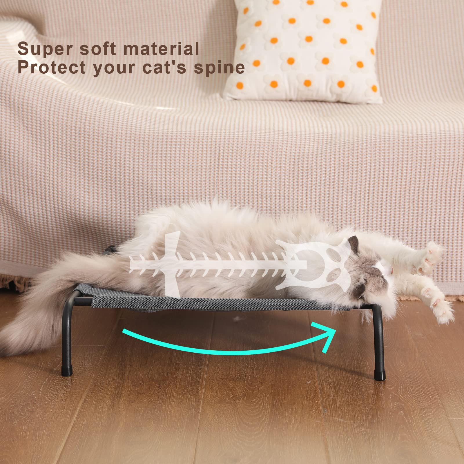 Soft CZPET Cat Bed - Medium Size Double-Sided Pet Cushion | All-Season Comfort | Removable & Washable Cover | Foldable High Resilience Design - Perfect for Indoor Lounging & Cozy Napping Spots