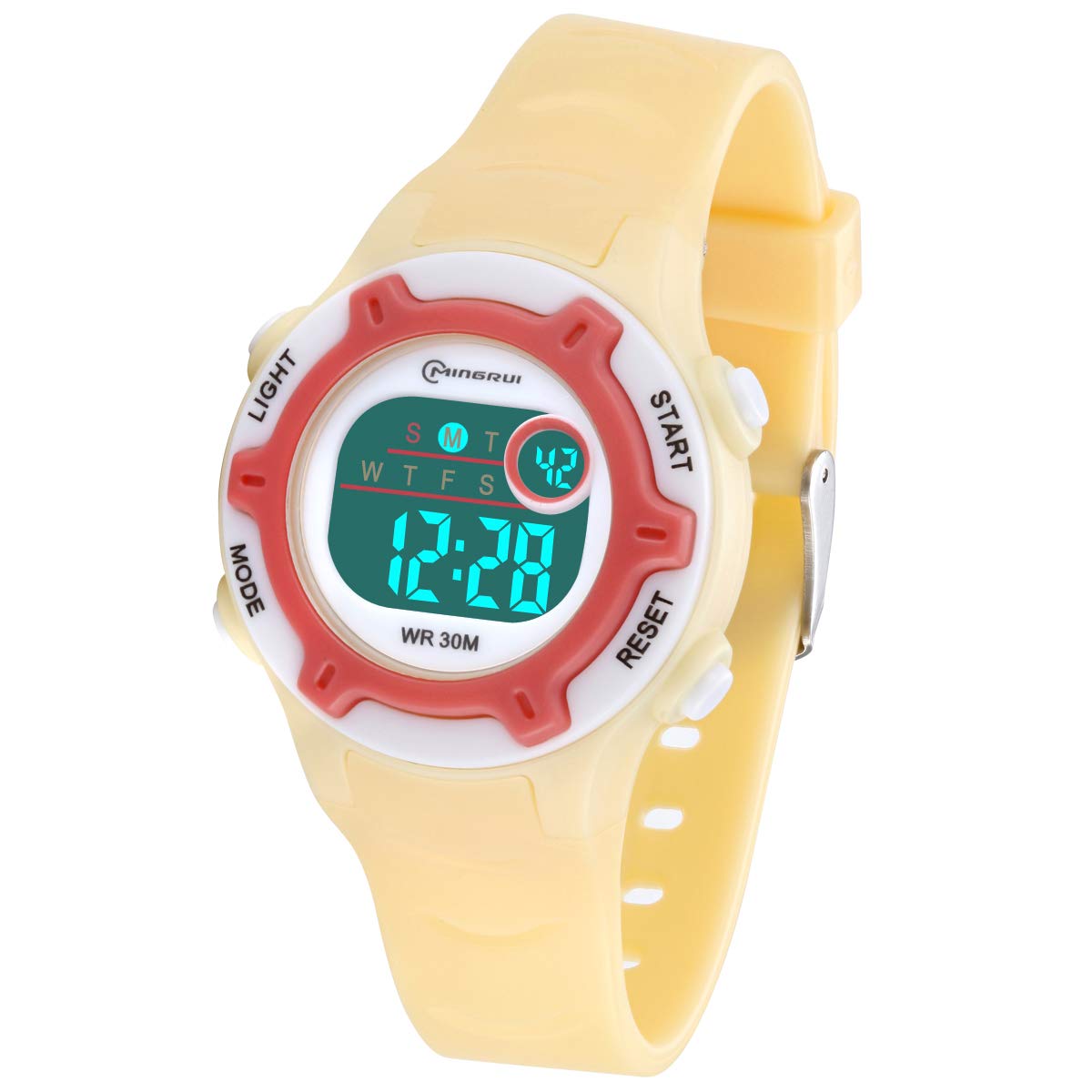 SOCICO Kids Digital Watch - Waterproof Boys & Girls Watch with Time, Date, Week Display, Backlight, Alarm, Stopwatch - Durable Digital Wristwatch for Children - Perfect for School, Sports & Outdoor Activities