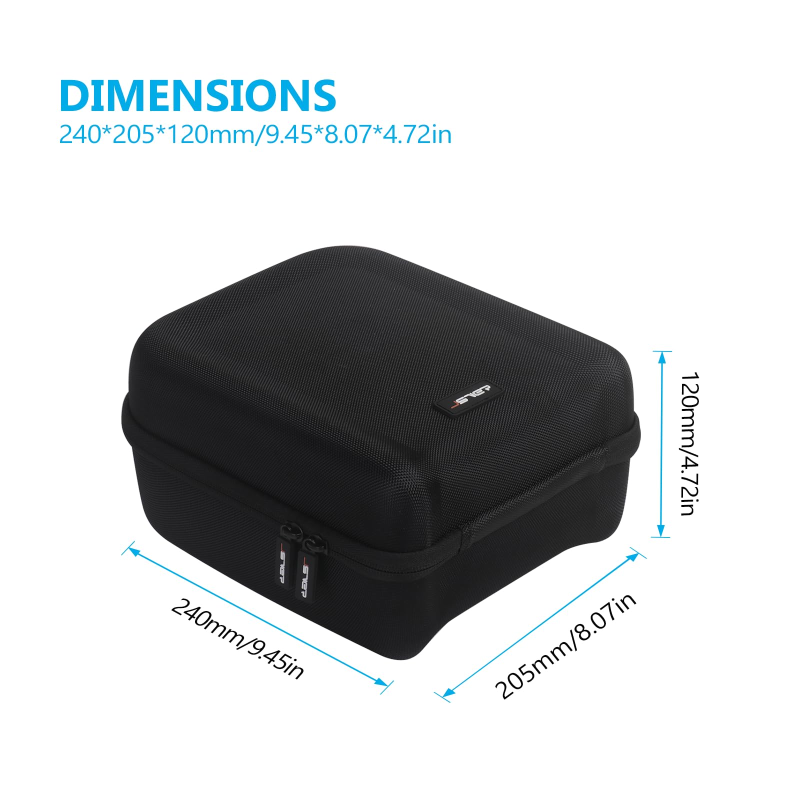 JSVER Travel Case for Meta Quest 3/3S & Oculus Quest 2 - Protective Storage Bag for VR Headset, Gamepad Controller & Accessories (Compatible with Standard Strap) - Black - Perfect for Travel, Gaming & Safe Storage