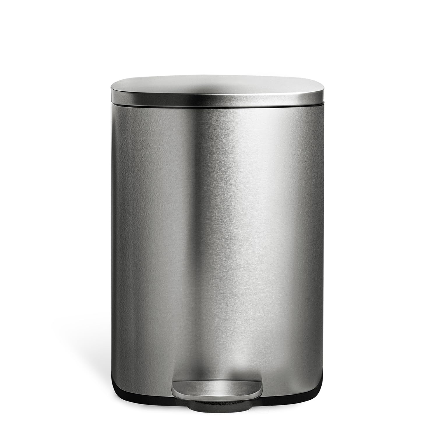 Ninestars SOT-50-8 Step On Trash Can 50L Large Stainless Steel Garbage Bin with Foot Pedal - Perfect for Kitchen, Office, Bathroom & Home Waste Disposal