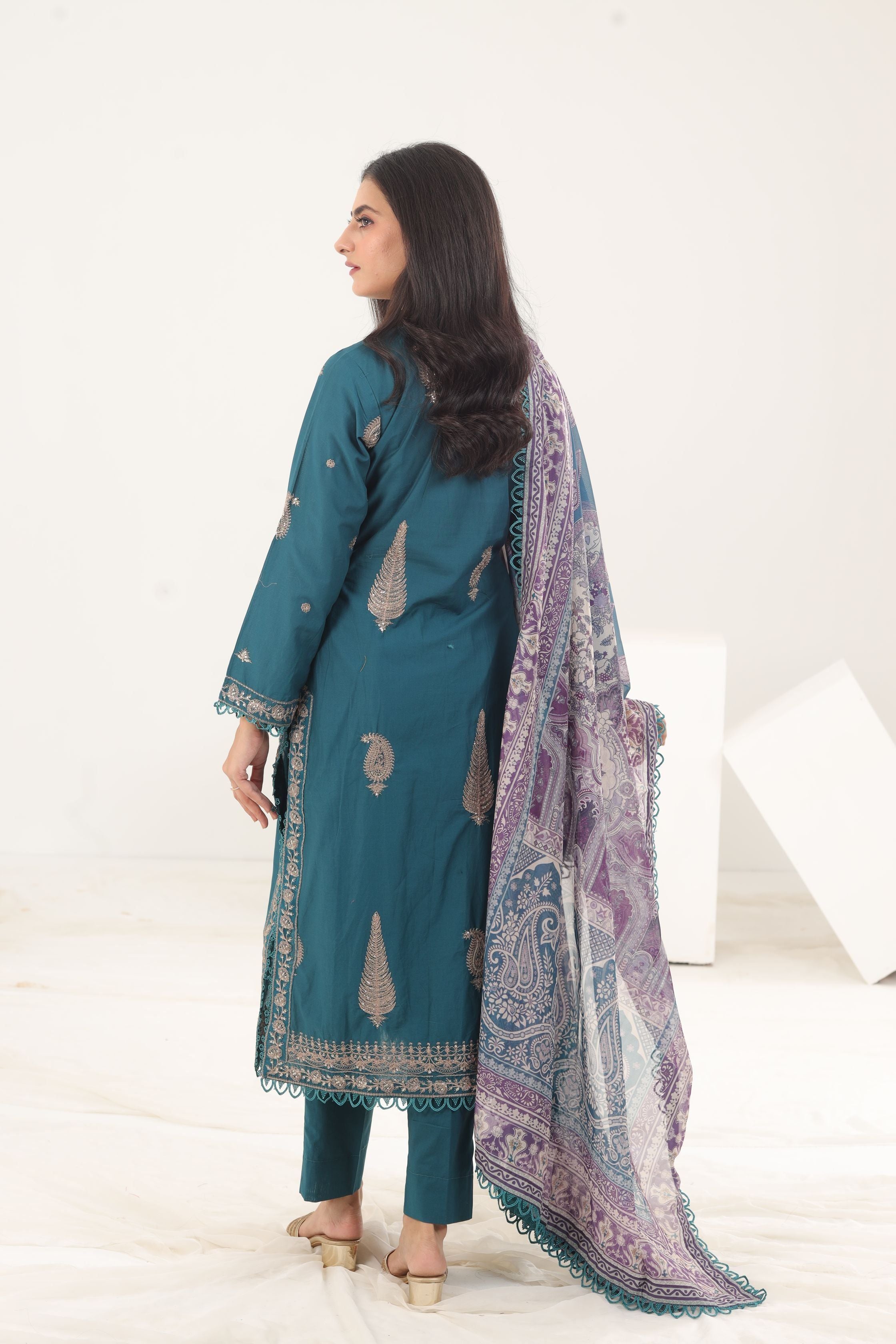 AJAS 24 Asim Jofa Stitched Asra Intermix Collection - Premium Pakistani Designer Suits for Women | Perfect for Weddings, Parties & Special Occasions