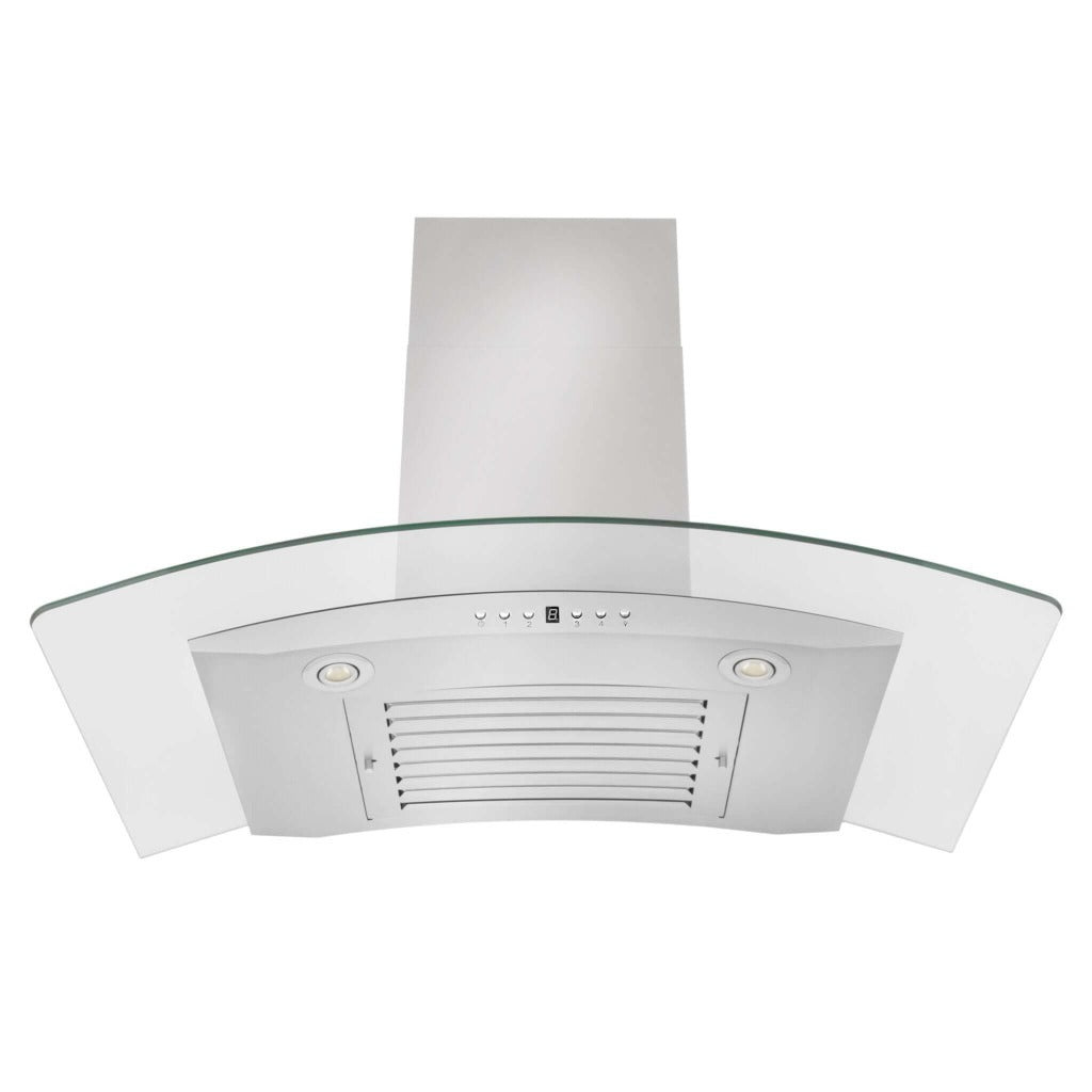ZLINE KN4 Stainless Steel & Glass Convertible Wall Mount Range Hood - Professional Kitchen Ventilation for Home Cooking & Baking
