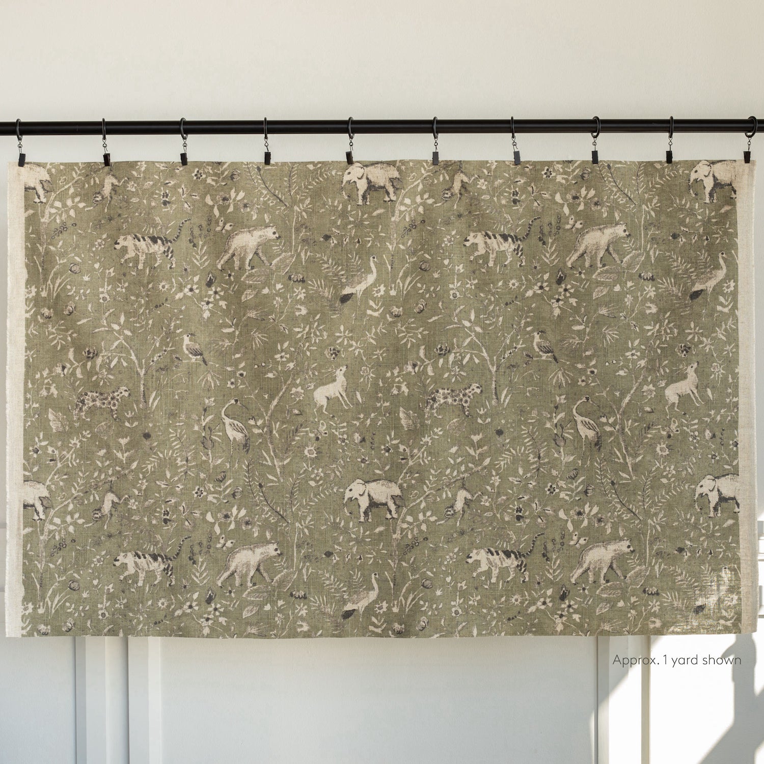 Premium Cyprus Fabric - Soft, Durable & Breathable Moss Green Upholstery Material for Sofas, Chairs & Home Decor