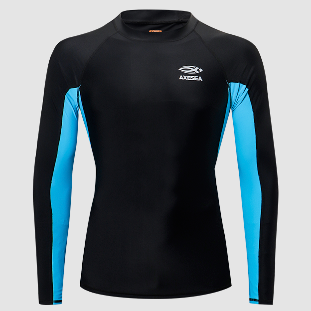 Men's UPF 50+ Long Sleeve Rash Guard Shirt - Sun Protection Swimwear for Surfing, Swimming & Outdoor Activities