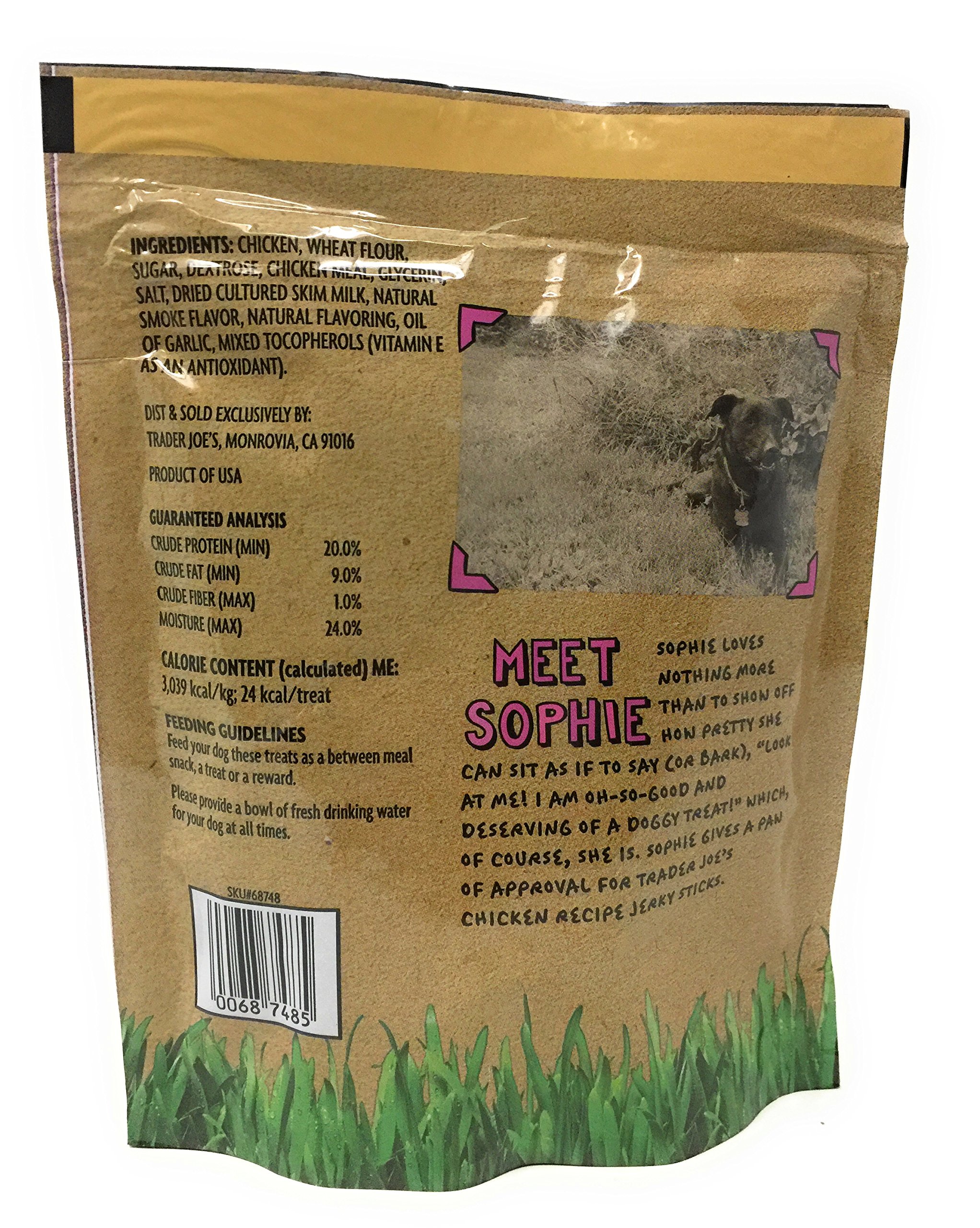 Trader Joe's Chicken Jerky Sticks - 6 Oz. Bag (1 Pack) | High Protein Dog Treats for Training, Travel & Outdoor Adventures