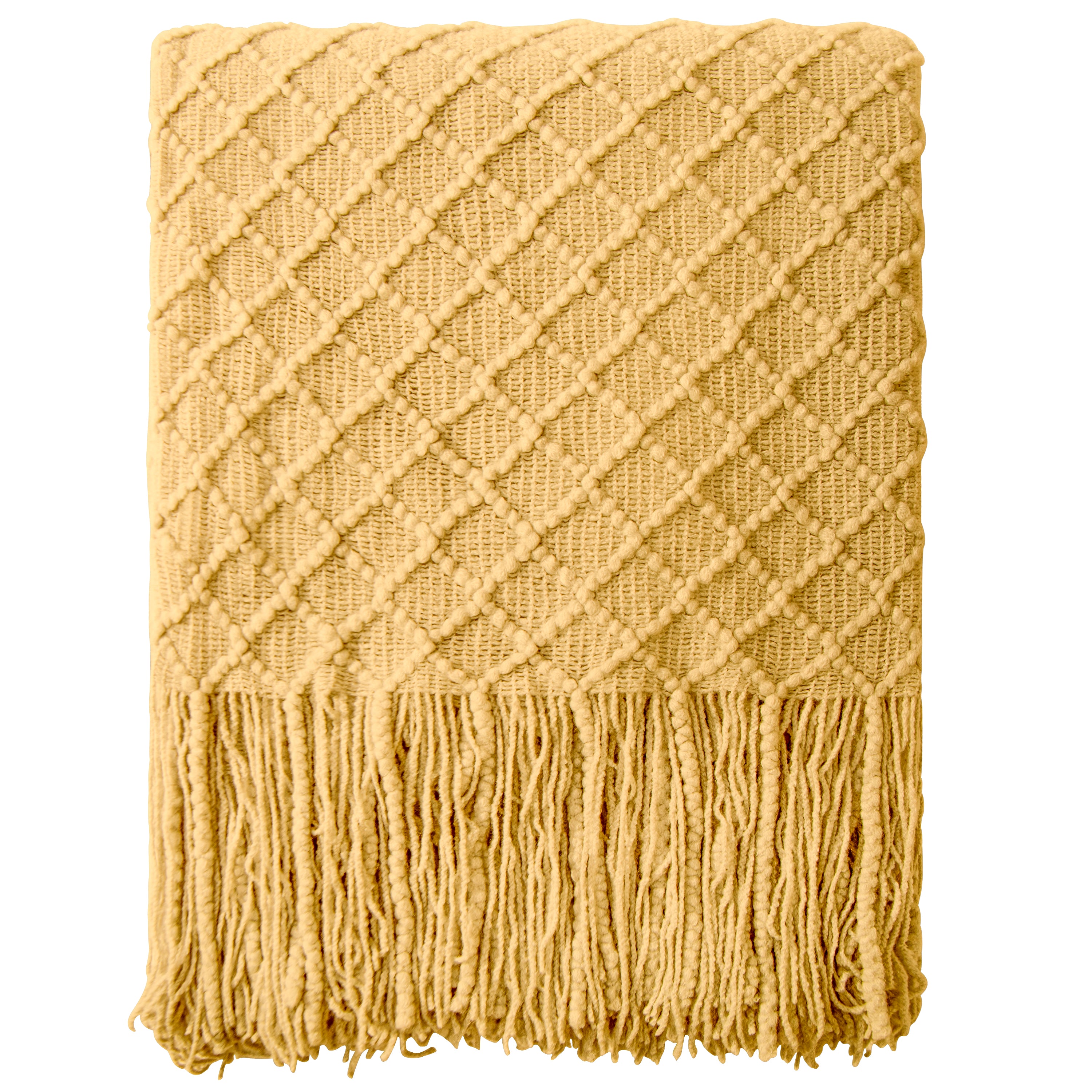 Soft Acrylic Knitted Throw Blanket - Cozy & Lightweight for Couch, Bed & Travel - NTBAY®️