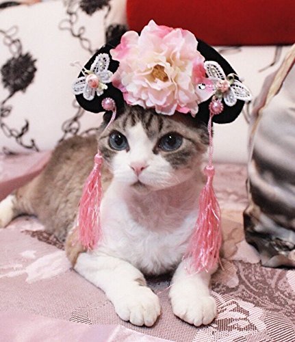 Handmade Funny Style Halloween Pet Hats for Dogs & Cats - Pink Classic Collection Costume for Party, Photo Shoots & Dress-Up