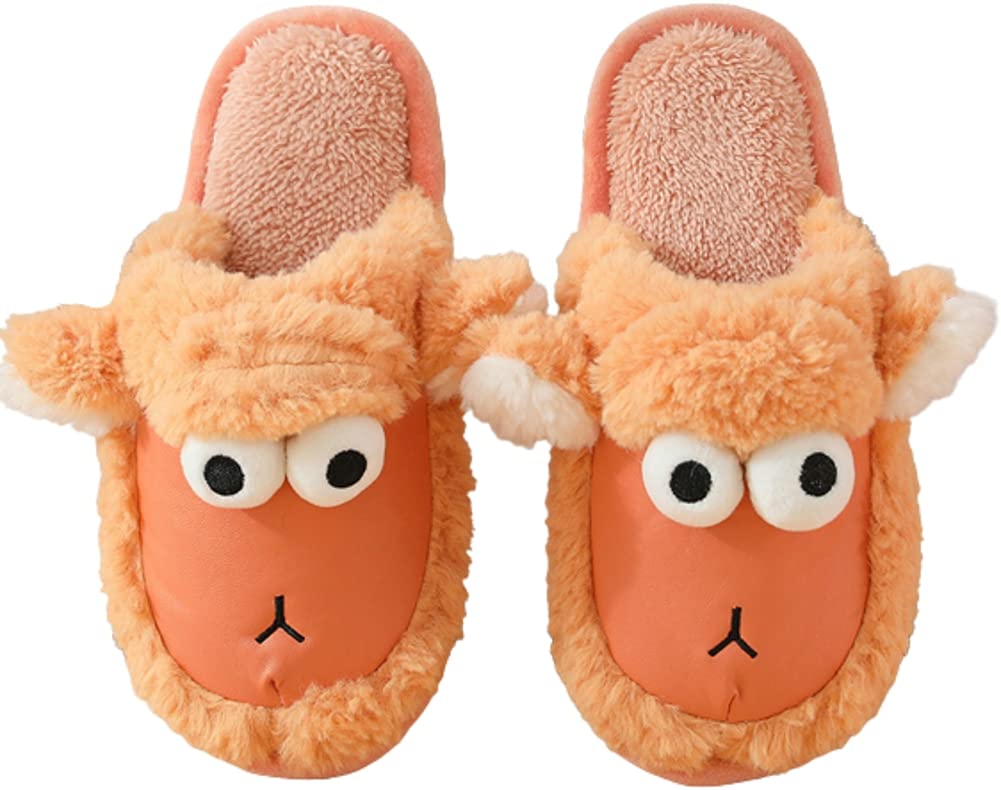Unisex Sheep Slippers - Winter Warm Plush Fleece House Slides with Memory Foam - Anti-Slip Indoor Comfort Shoes for Women & Men - Perfect for Cozy Nights, Home Relaxation and Winter Lounging