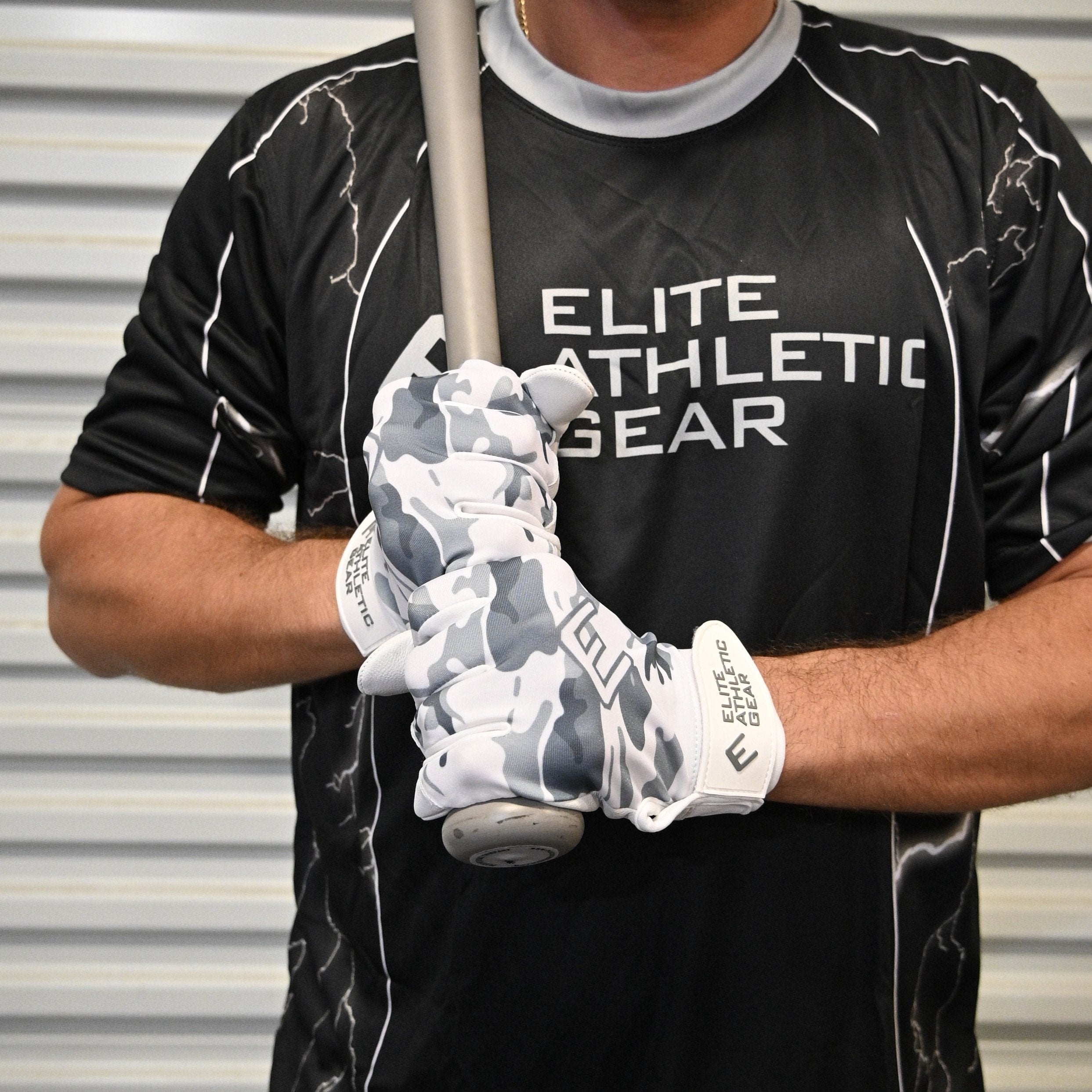 Snow Camo Batting Gloves for Baseball & Softball - Non-Slip Grip, Breathable & Durable - Perfect for Training, Games & Outdoor Sports