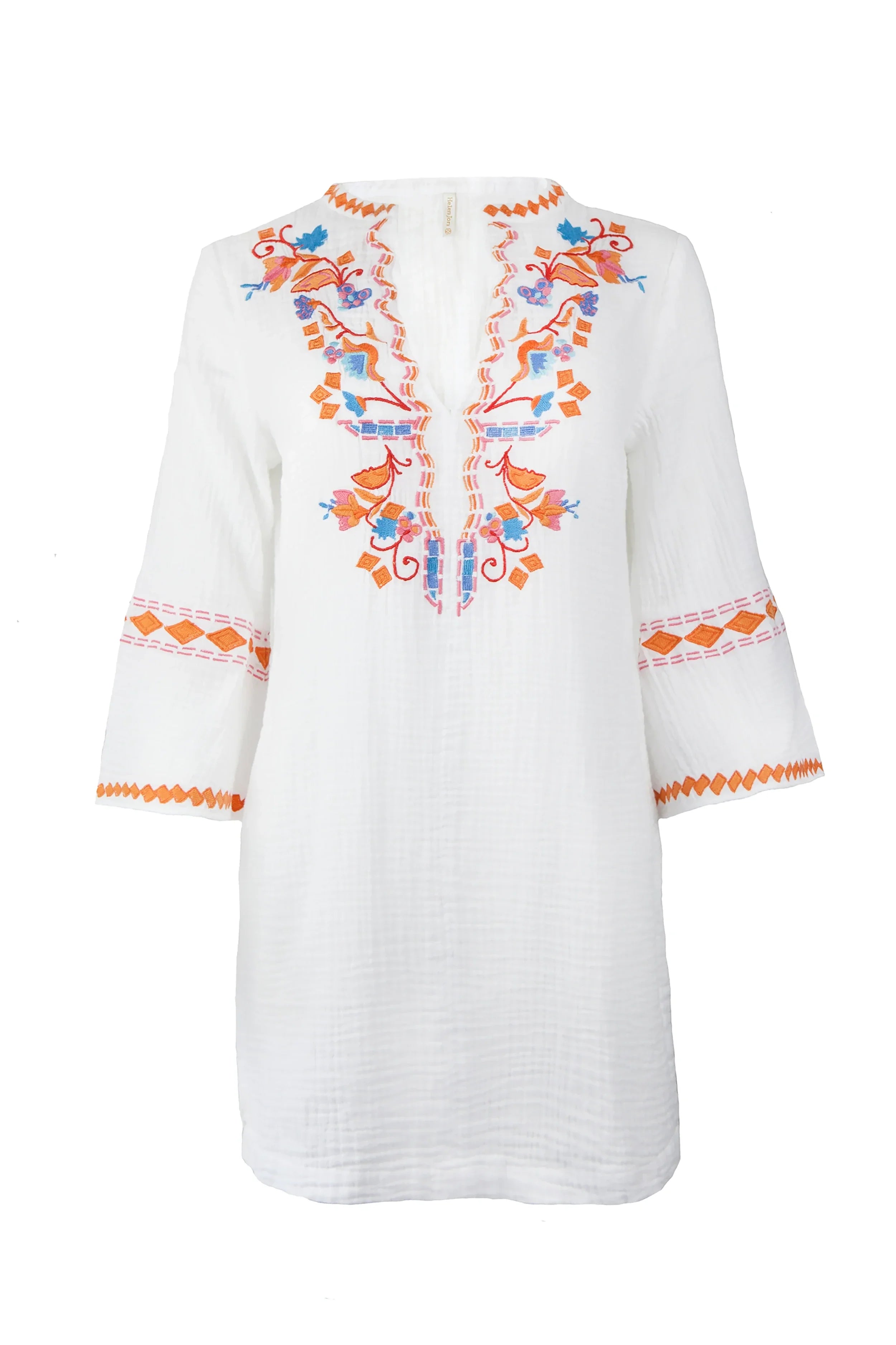 Sophia Tunic Dress - Flamenco Style Women's Top with Flowy Sleeves | Perfect for Dance Performances, Parties & Boho Fashion
