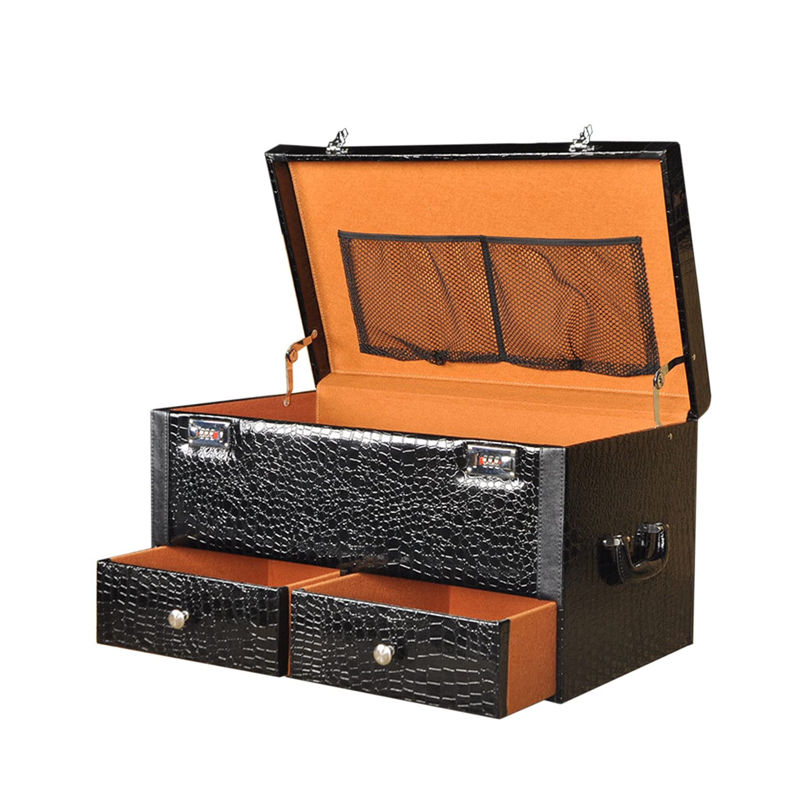 Durable Portable Storage Box with Multiple Compartments - Non-Slip Bottom Cargo Organizer for SUV, Sedan, Car Trunk | Perfect for Road Trips, Camping Gear & Vehicle Organization