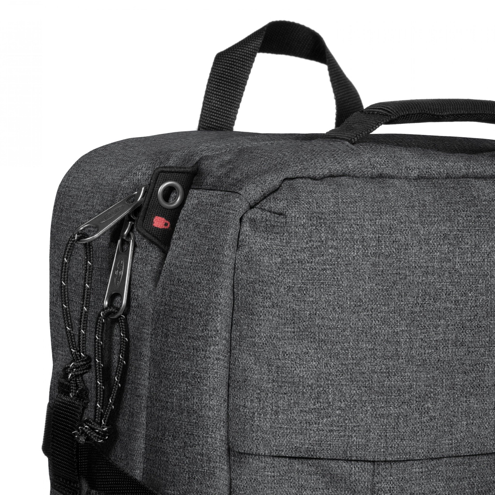 Eastpak Travelpack Backpack - Durable Black Denim for School, Work & Travel | Stylish & Spacious Daypack for Commuters & Students