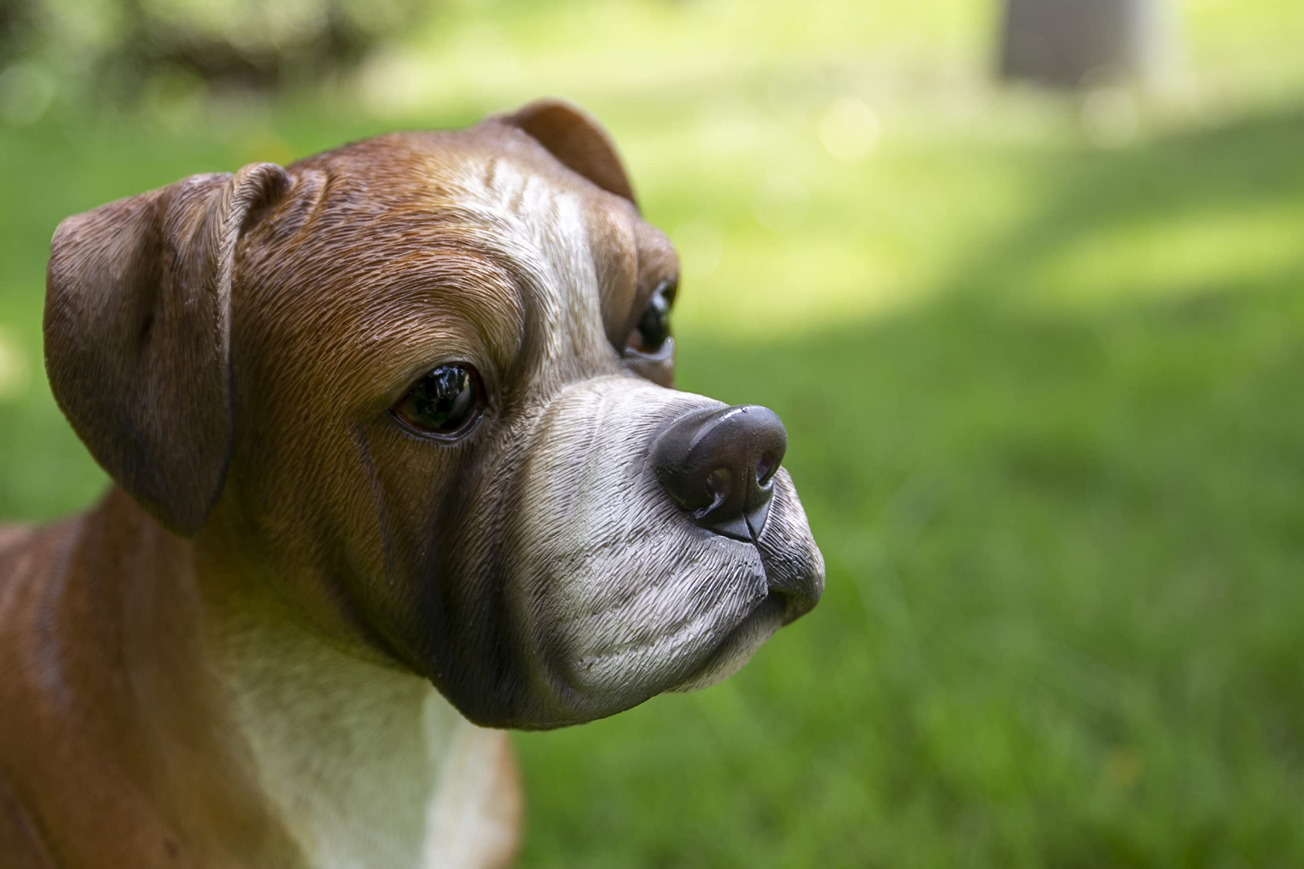 Hi-Line Gift Box - Premium Standing Boxer Dog Figurine for Home Decor, Office Desk, and Gift Giving