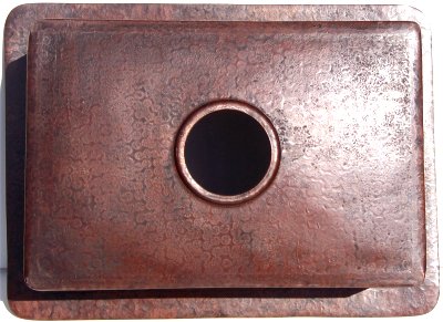 24-Inch Copper Undermount Kitchen Sink Single Basin - Rustic Farmhouse Style for Modern Kitchens | Perfect for Cooking, Washing Dishes & Food Prep