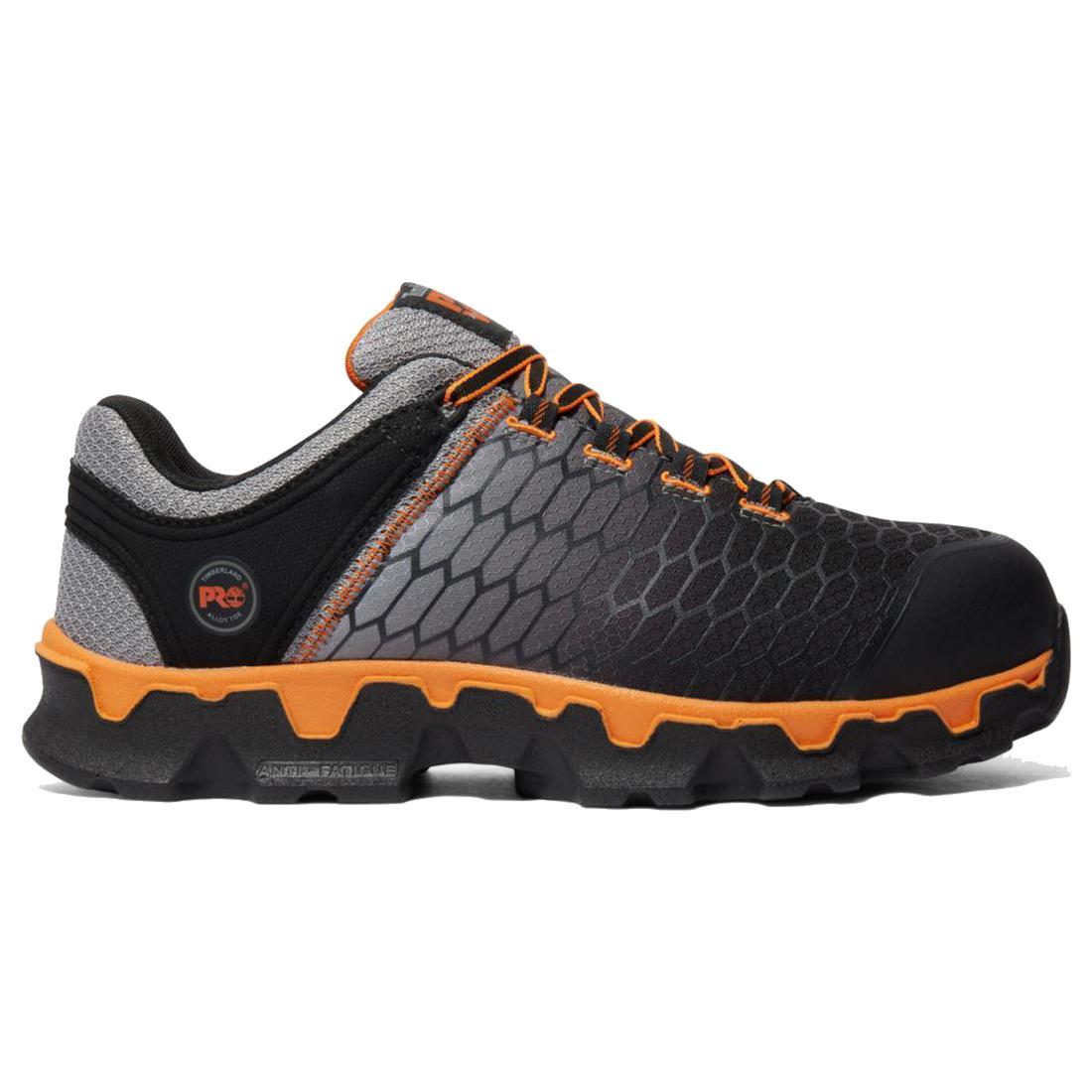 Powertrain Sport Alloy Toe Work Shoes - Orange Safety Shoes for Men, Lightweight & Durable for Construction, Warehouse & Industrial Work