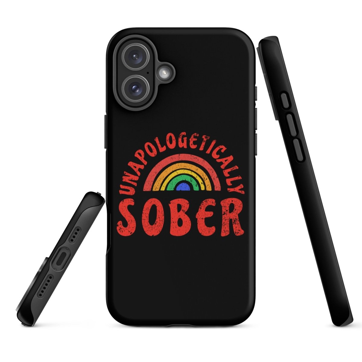 Rainbow iPhone Case - Colorful Protective Cover for iPhone 12/13/14/15 - Shatterproof & Stylish Design - Perfect for Pride Events, LGBTQ+ Support & Everyday Use