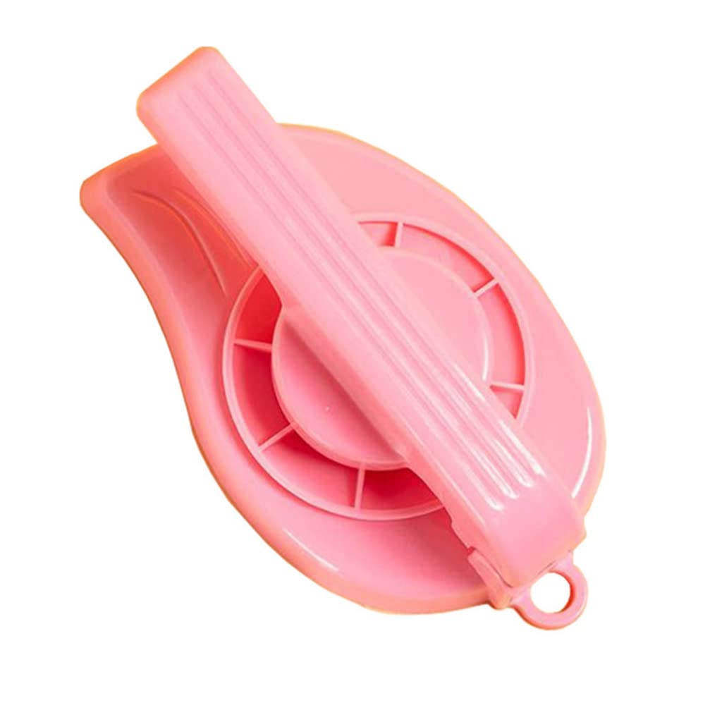 Pink Plastic Dumpling Dough Press Mold - Labor Saving Dumpling Wrapper Maker, Pastry Pie Dough Stamp Cutter for Homemade Dumplings, Empanadas & Pie Crusts | Perfect for Asian Cooking, Baking & Family Meal Prep