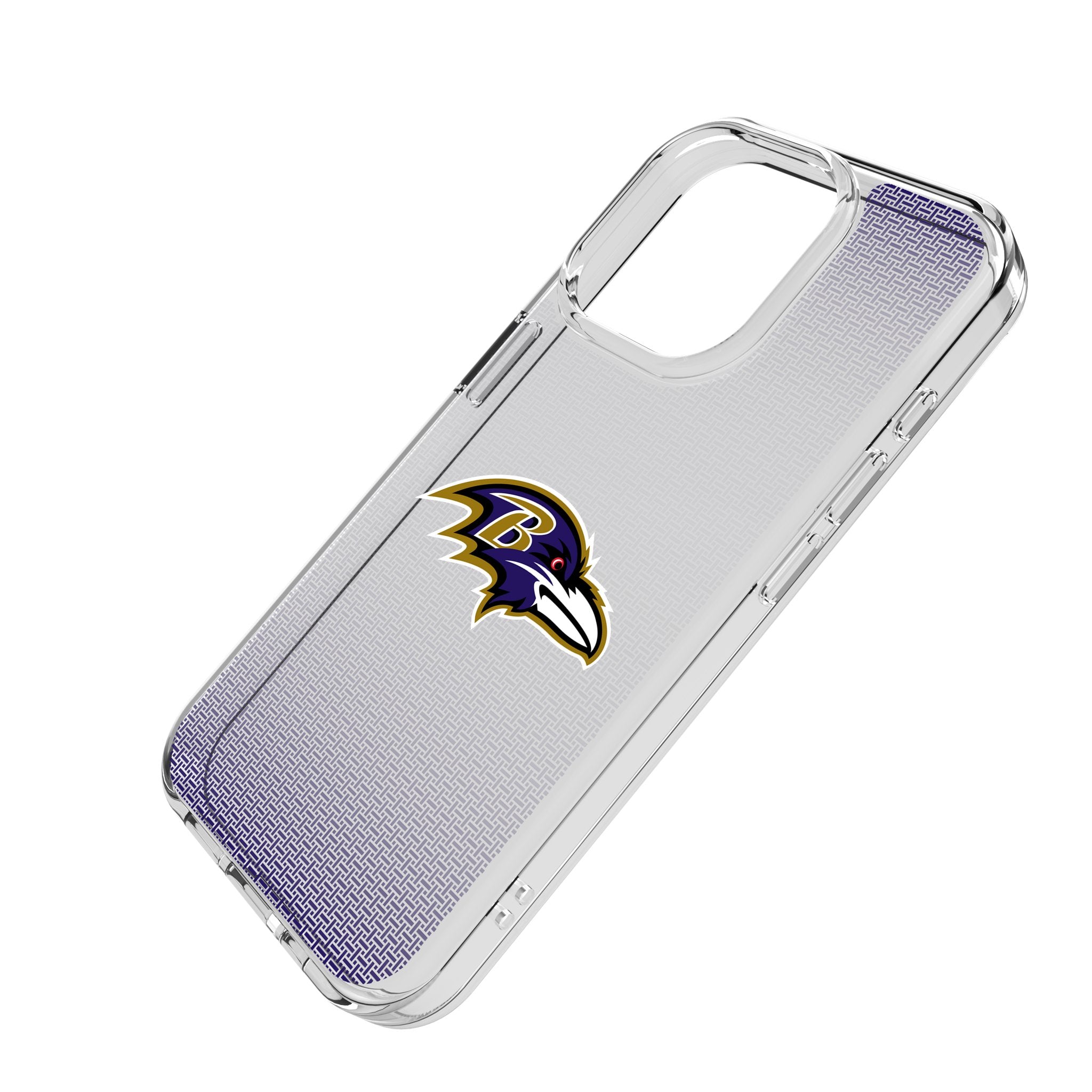 Baltimore Ravens Linen Clear Phone Case for Apple iPhone 14/13/12/11 Pro Max - Slim Protective Cover with Team Logo - Perfect for Game Day & Everyday Use