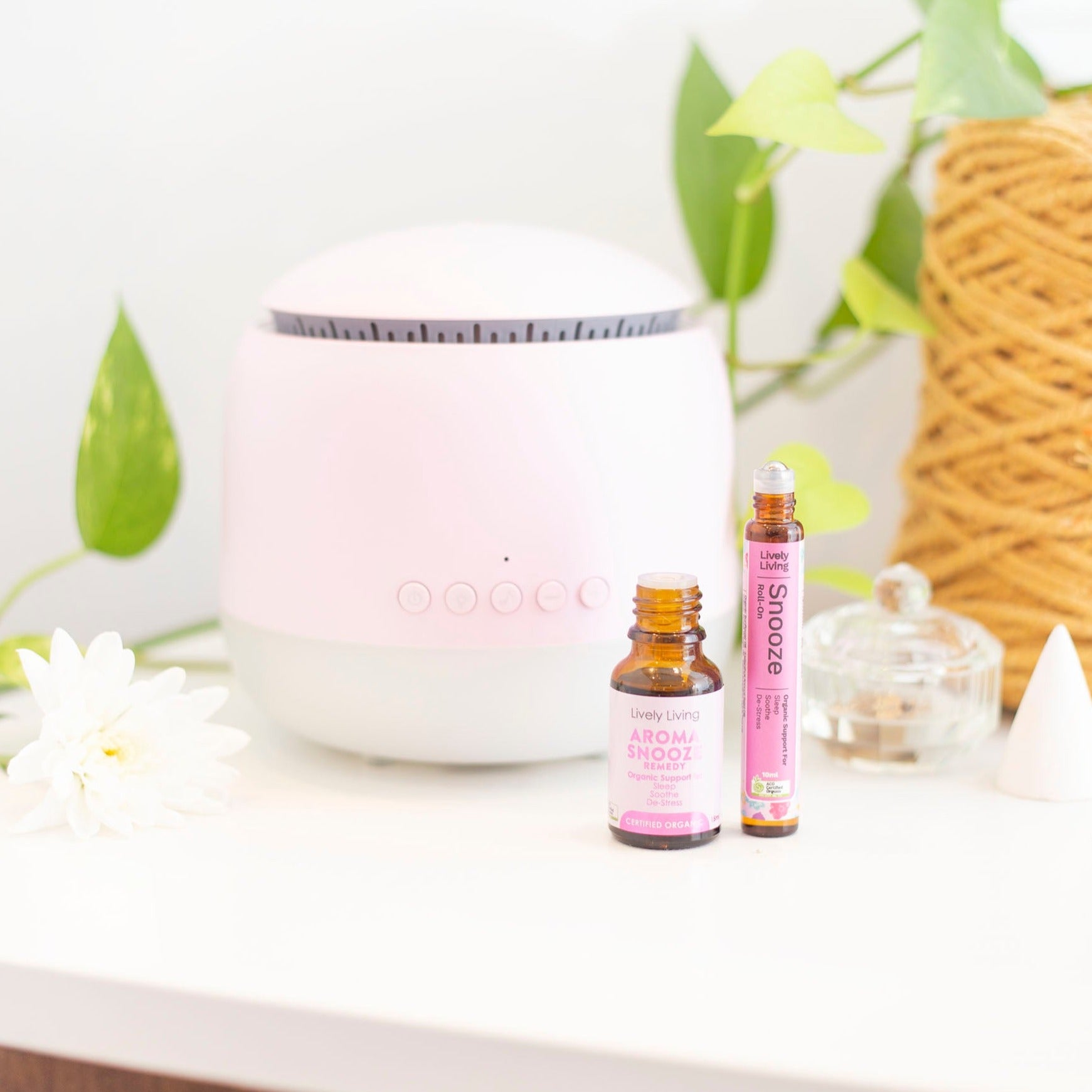 Aroma Snooze Essential Oil Roll-On for Sleep & Relaxation - Natural Lavender Scent for Stress Relief, Insomnia & Nighttime Routine