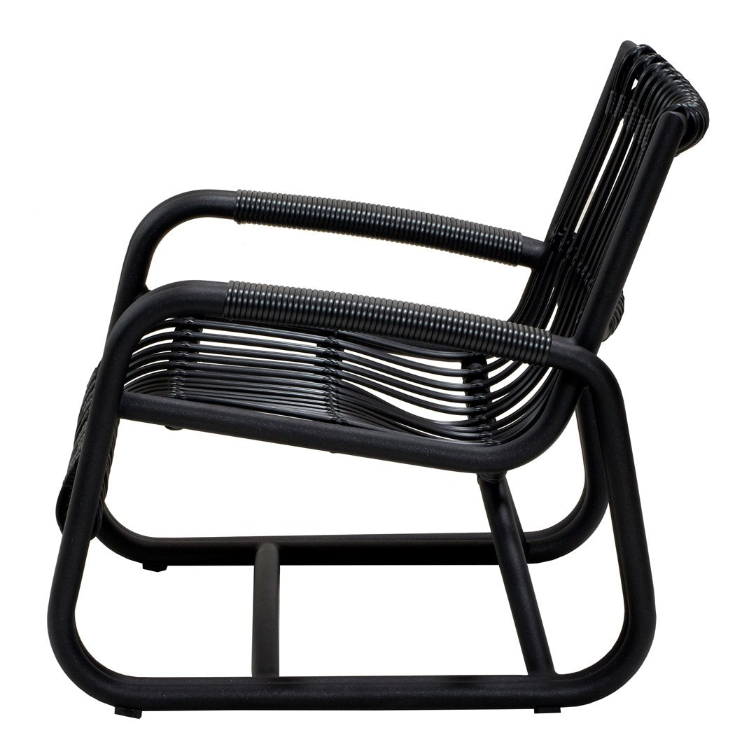 **Premium Curve Outdoor Lounge Chair - Modern Patio Furniture for Relaxing in Garden, Poolside, or Backyard - Comfortable & Stylish Design**