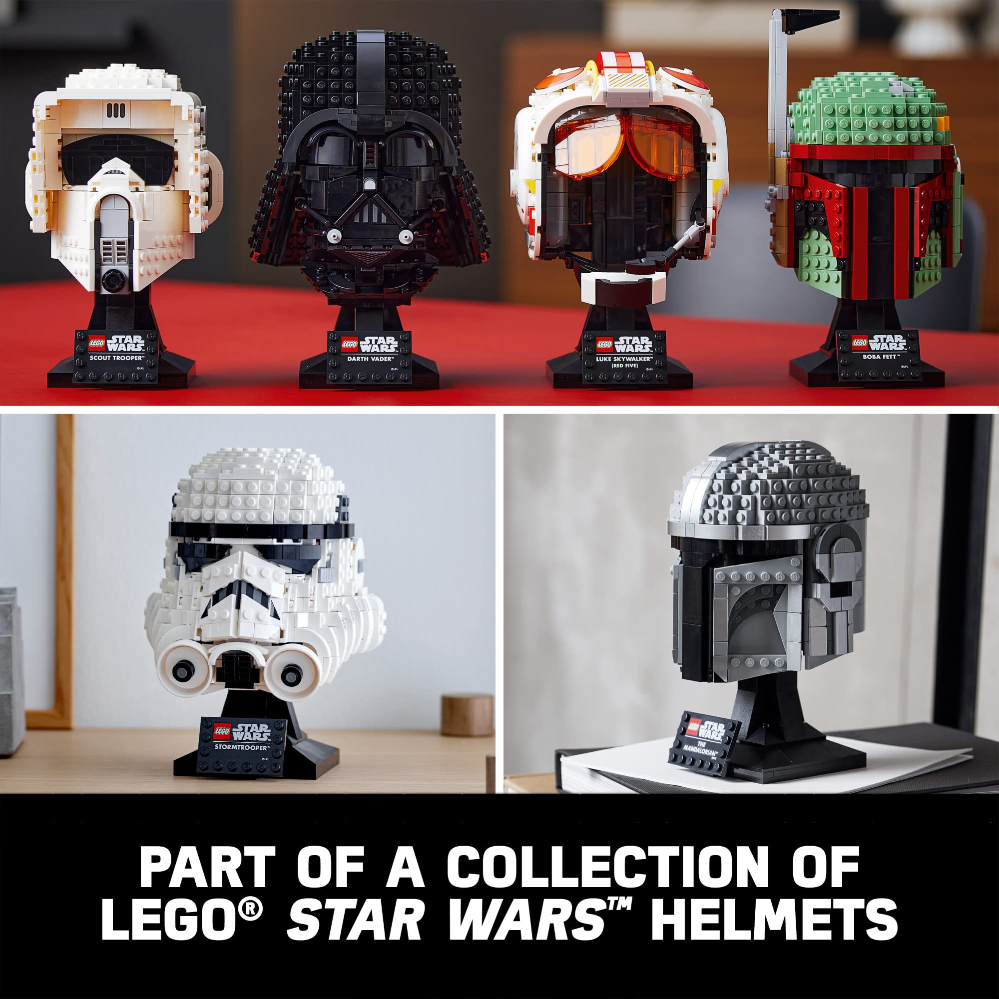 LEGO Star Wars Luke Skywalker Red 5 Helmet Building Kit 75327 - Collectible Display Model for Adults, Perfect Gift for Star Wars Fans, Husband & Wife - Home Office Decor, Birthday Present for Men & Women | Build & Display for Star Wars Collections & Movie Nights
